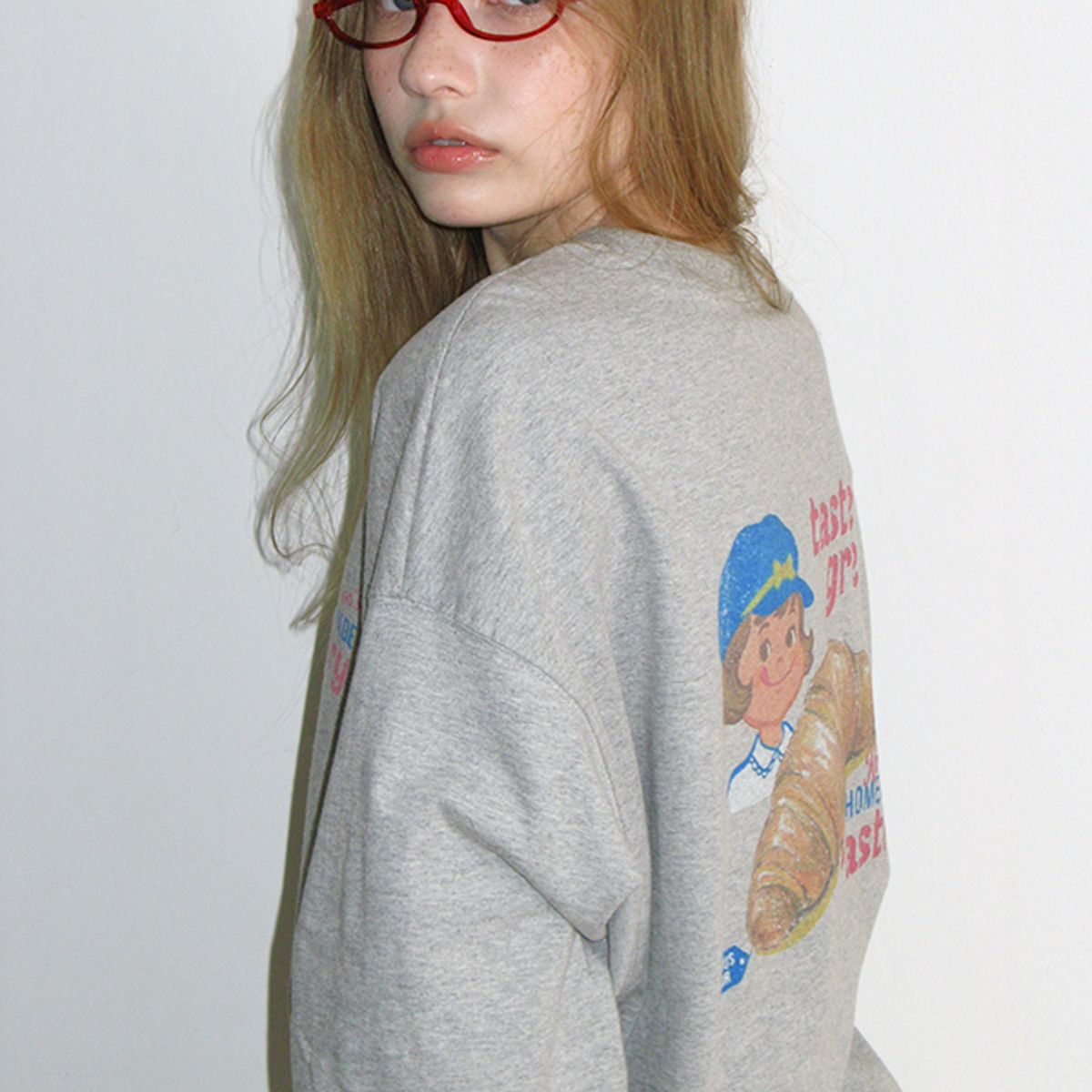 [RONRON] VINTAGE CROISSANT OVER FIT LONG SLEEVE (3色)