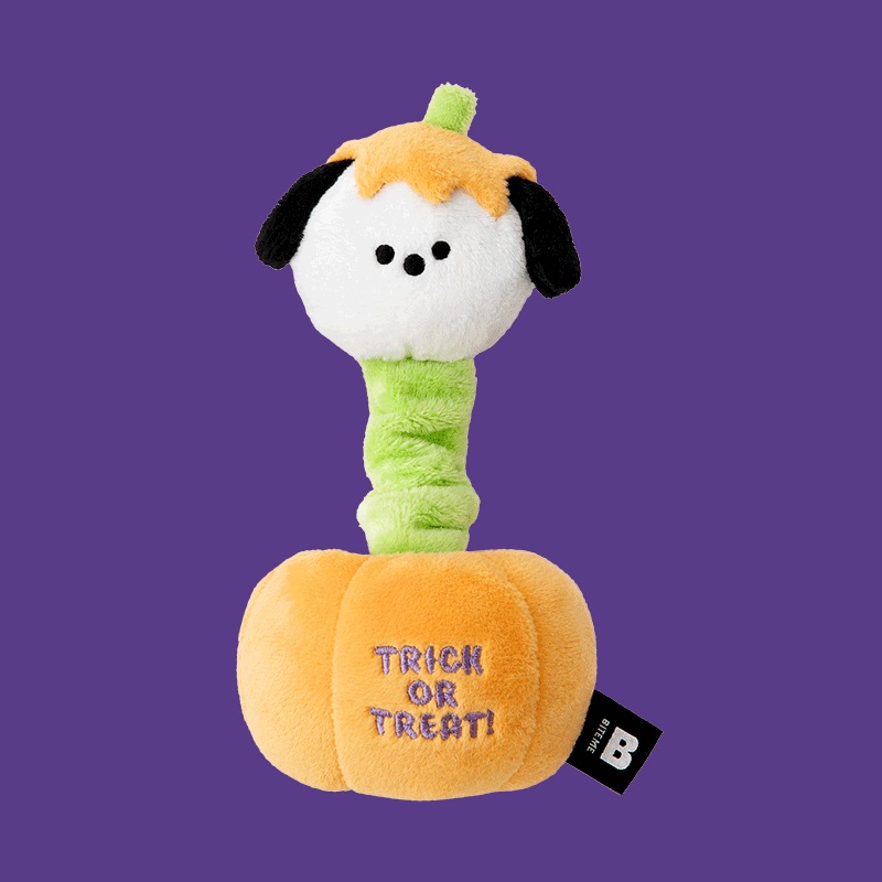 BITE ME🇰🇷 萬聖節限定！南瓜小狗彈力發聲玩具