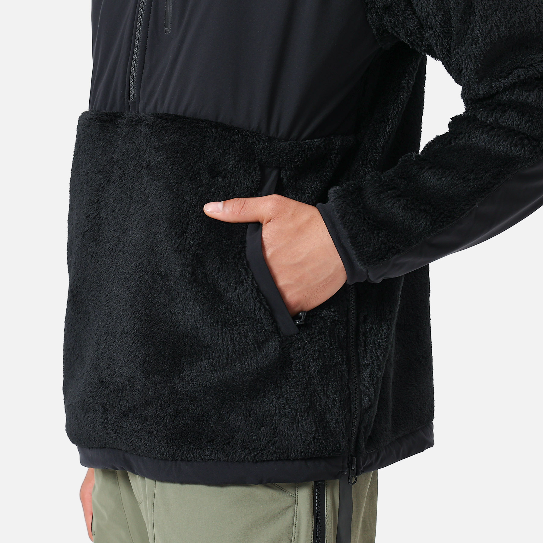 POLARTEC FLEECE HYBRID HALF ZIP BLOUSON