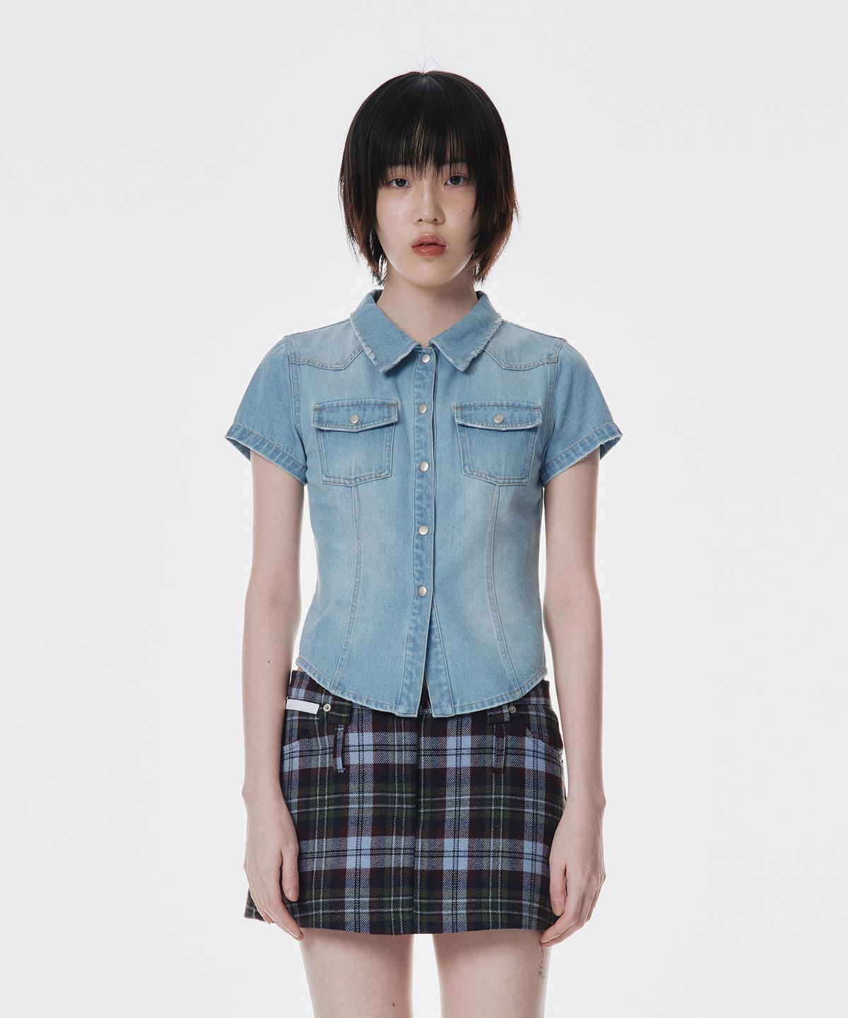 🇰🇷訂購｜AMES ｜DENIM SHORTSLEEVE SHIRTS 3色 