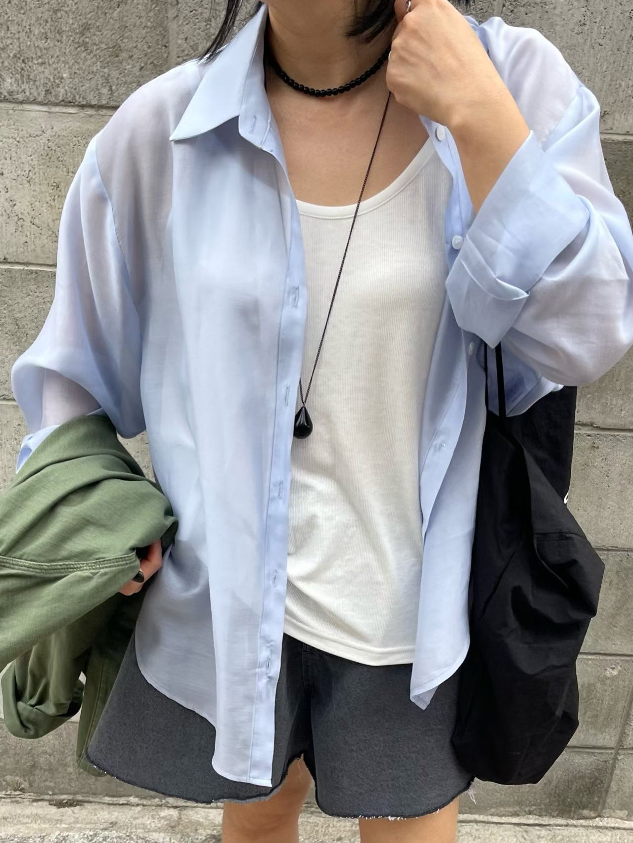 東大門女裝Fine | See-through shirt 