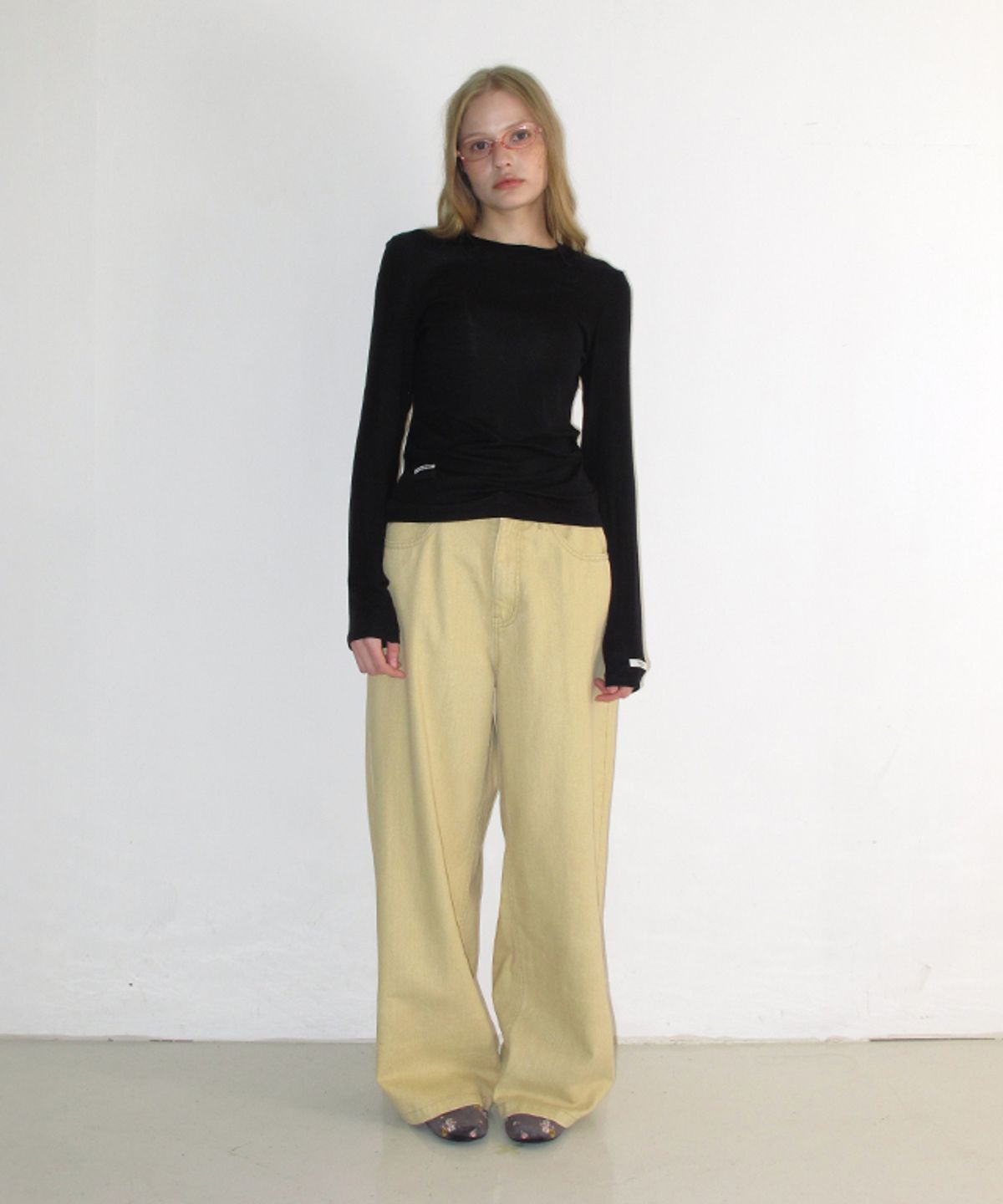 🇰🇷訂購｜ronron 26｜SOFT PIGMENT WIDE DENIM PANTS 3色 