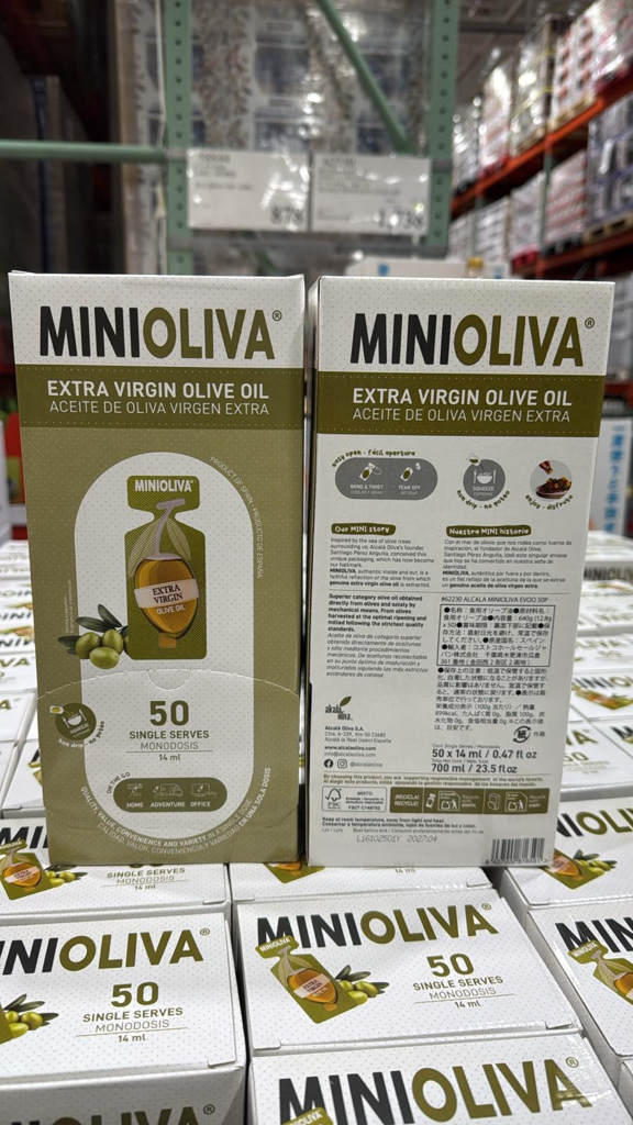 快閃日本Costco限期特價優惠中  Alcala Minioliva 特級初榨橄欖油隨行包 14毫升 X 50入