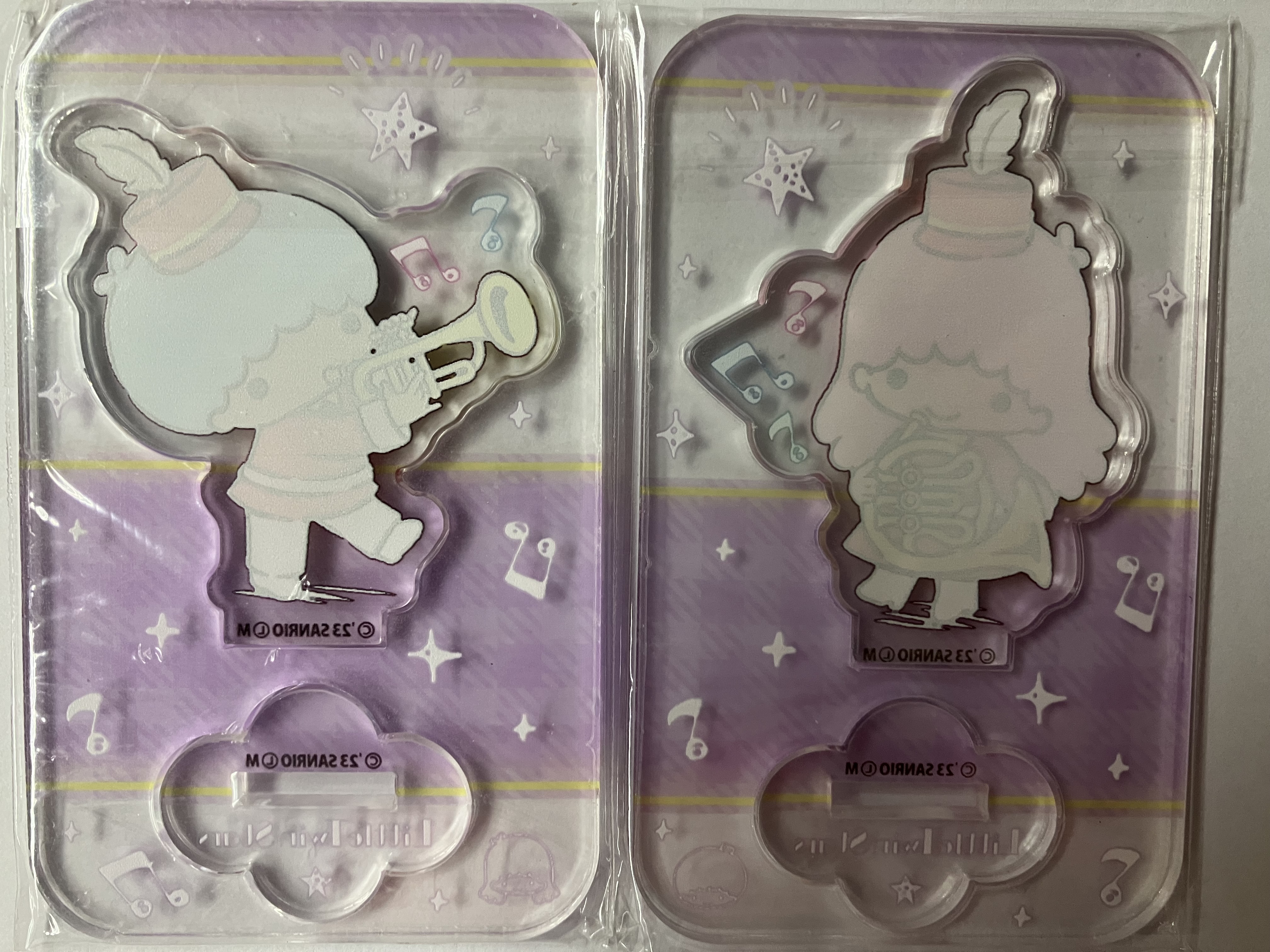 2023 SANRIO CHARACTER 企牌 膠牌 - LITTLE TWINS STAR  FG00017