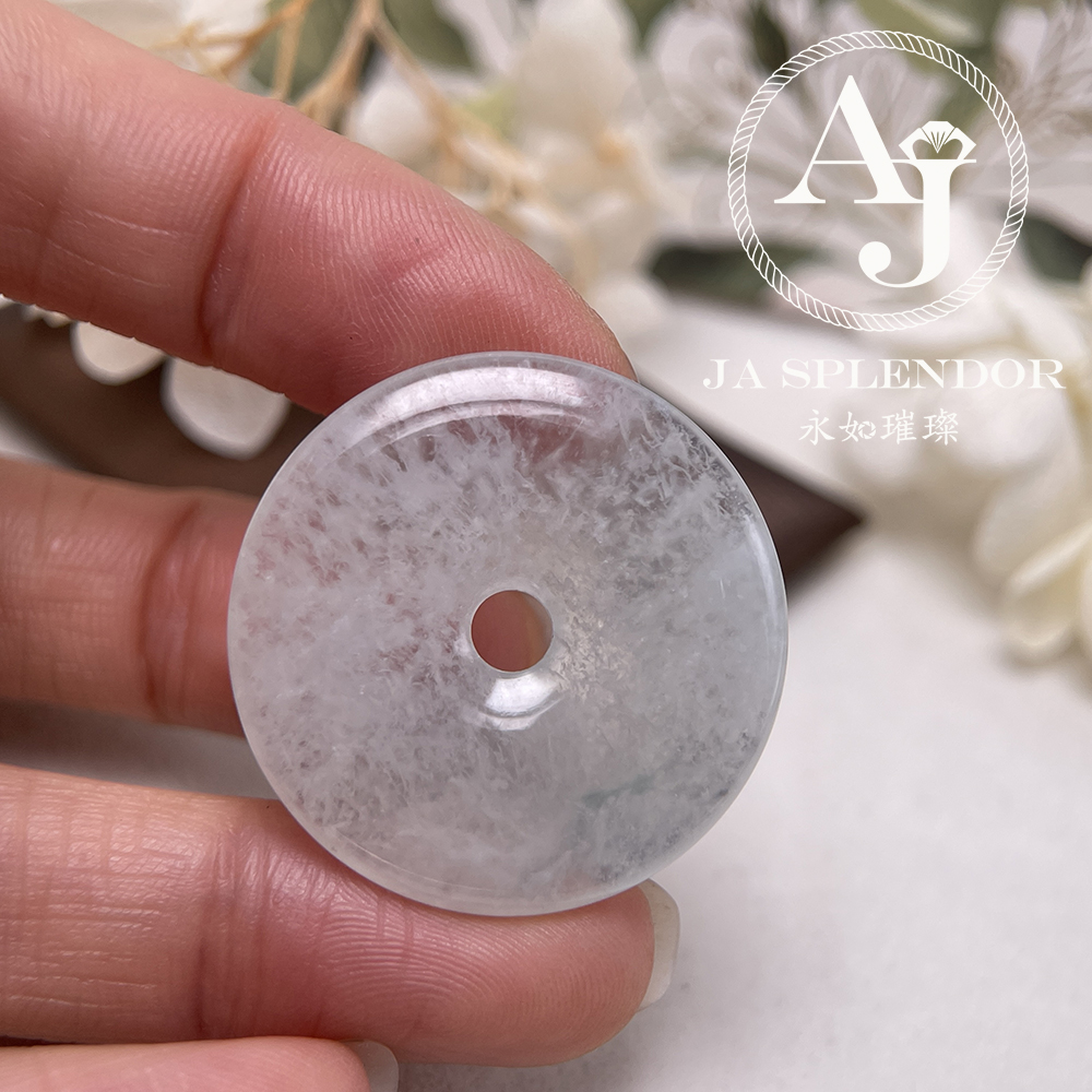JN-3298 天然翡翠A玉 高冰特色意境棉平安扣