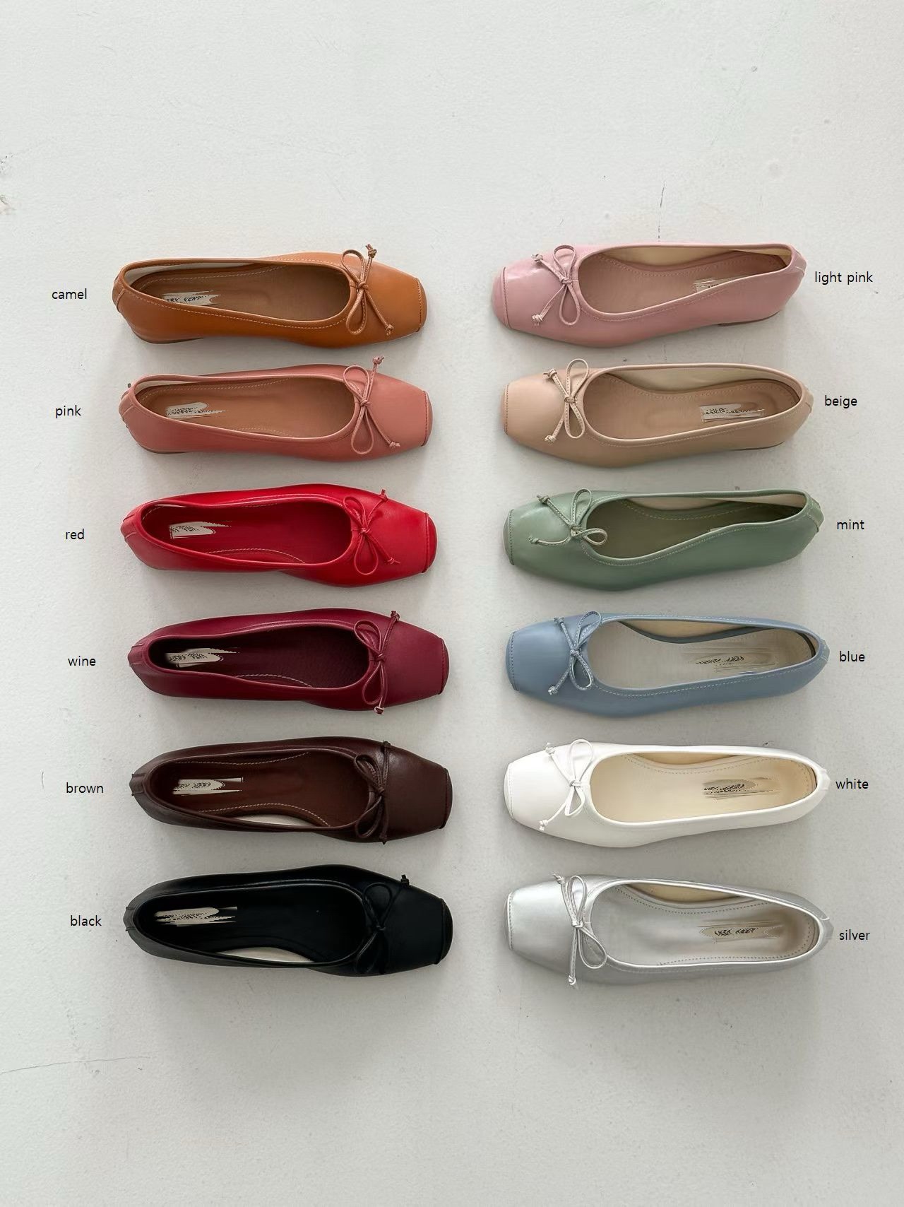 Classic ballet flat shoes