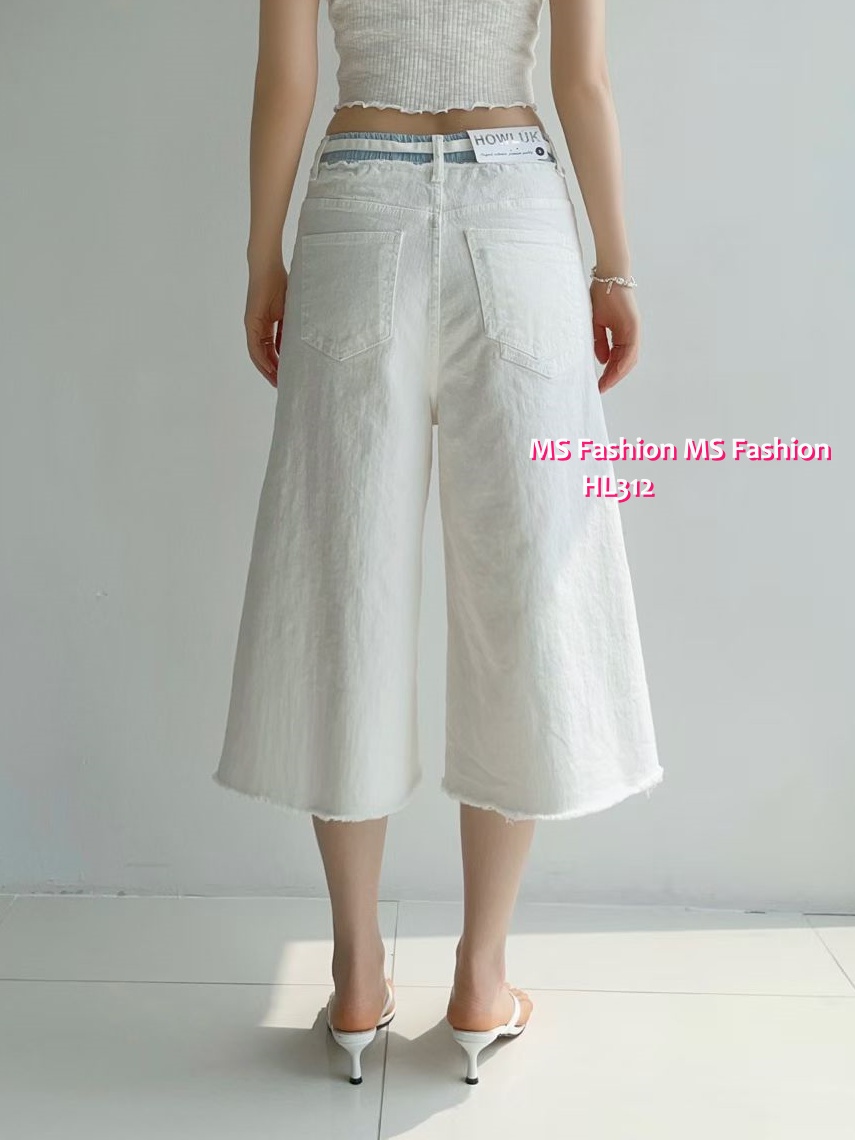 HL312 韓國🌼Howluk拼色腰闊褲
