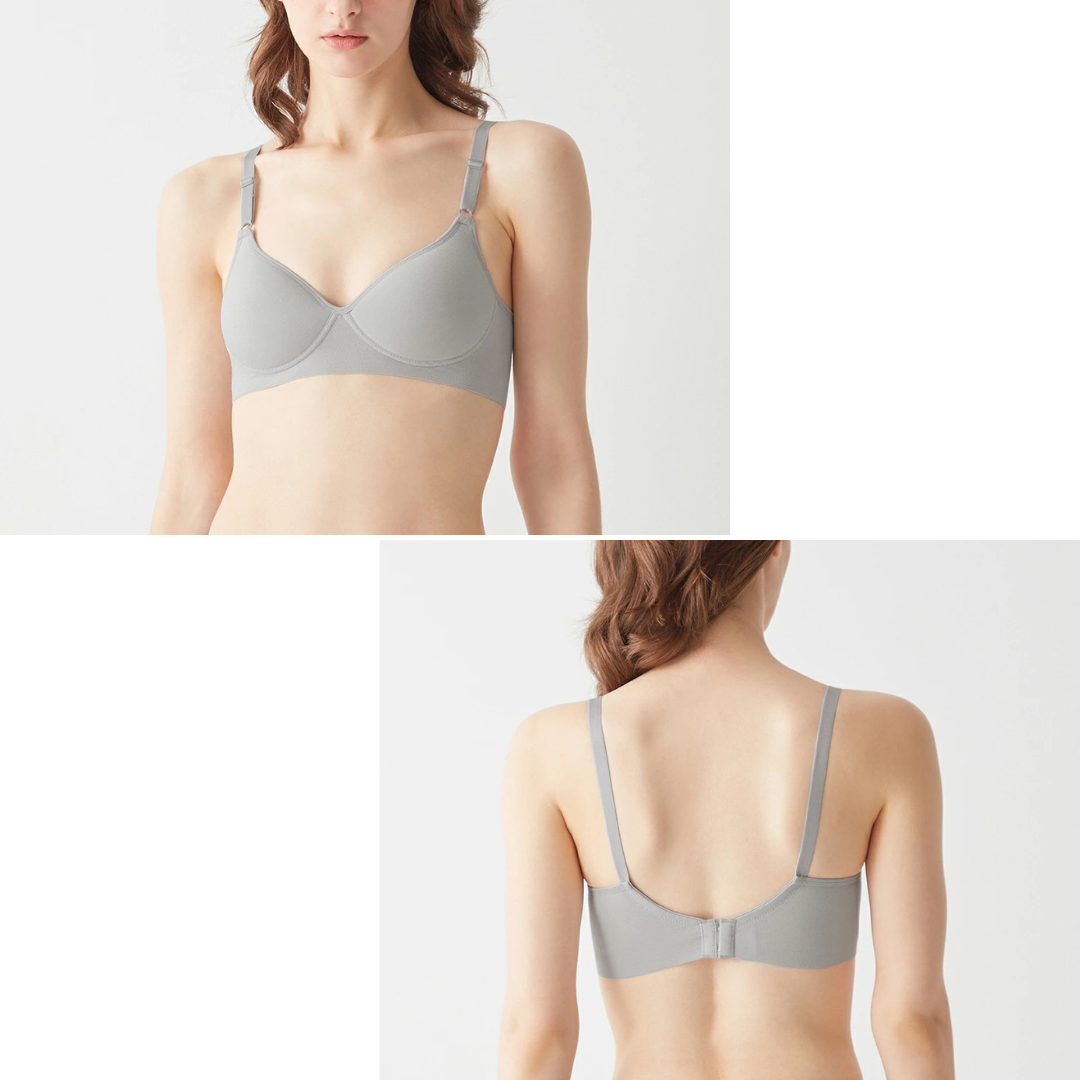 代購【 日本 直送 Gunze KIREILABO Fitte 有機棉 系列 無鋼圈 胸圍 non wire bra top  KB4092  】 ﻿