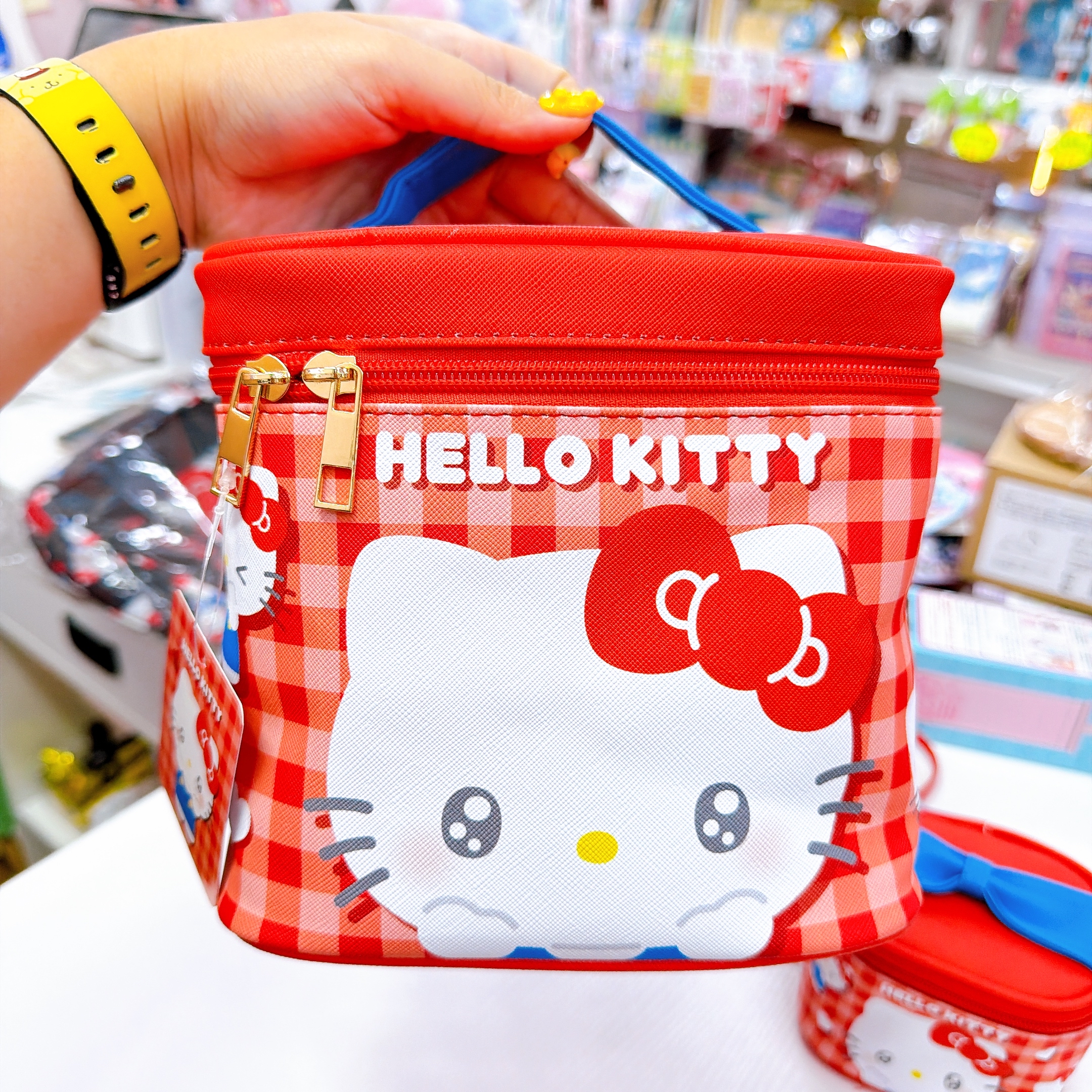日本直送Hello Kitty新款旅行六合一衣物袋/手提化妝袋
