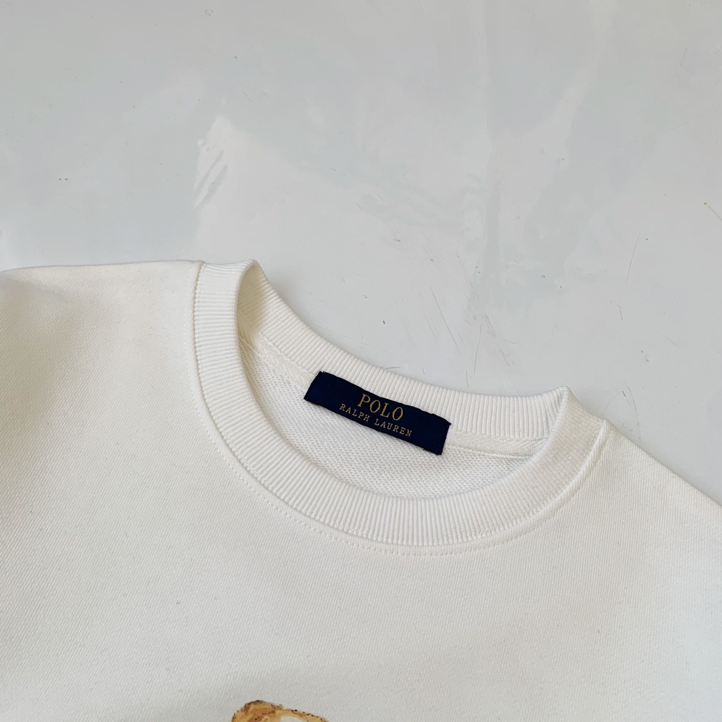 Polo Ralph Lauren 網球熊印花圓領衛衣