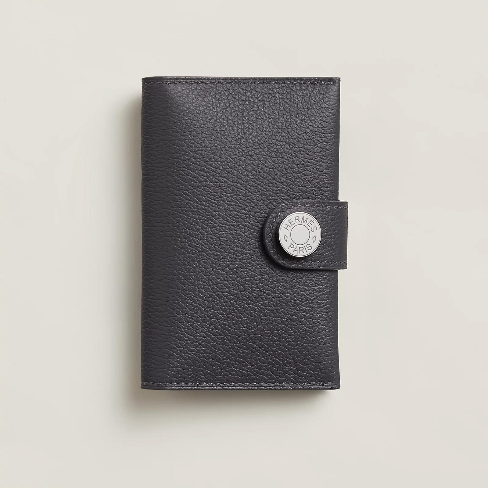 Hermes 全新🆕 R.M.S Evercolor皮 搪瓷tone on tone 銀扣 Card Holder