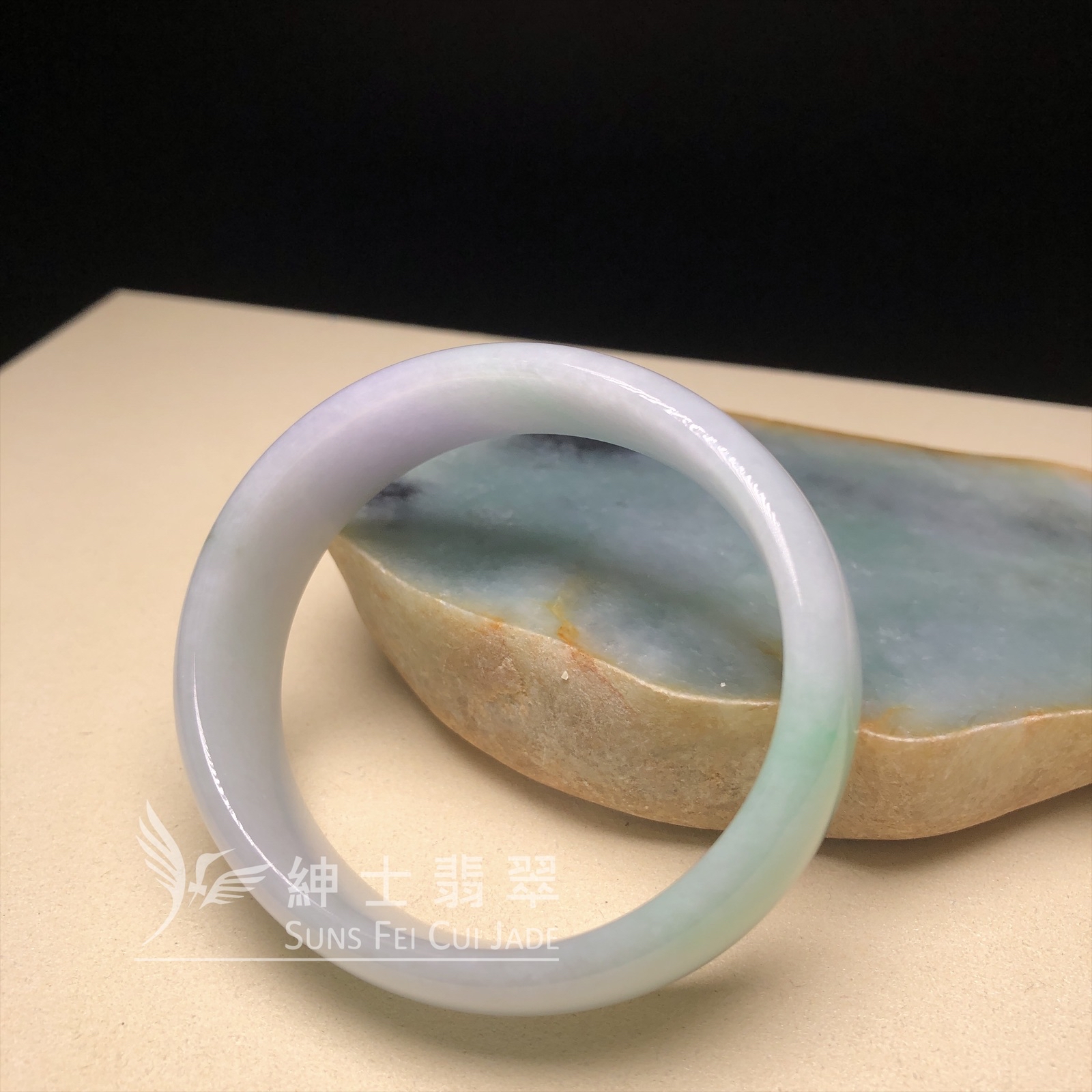 木那粉紫春彩貴妃鐲58mm  YM00278