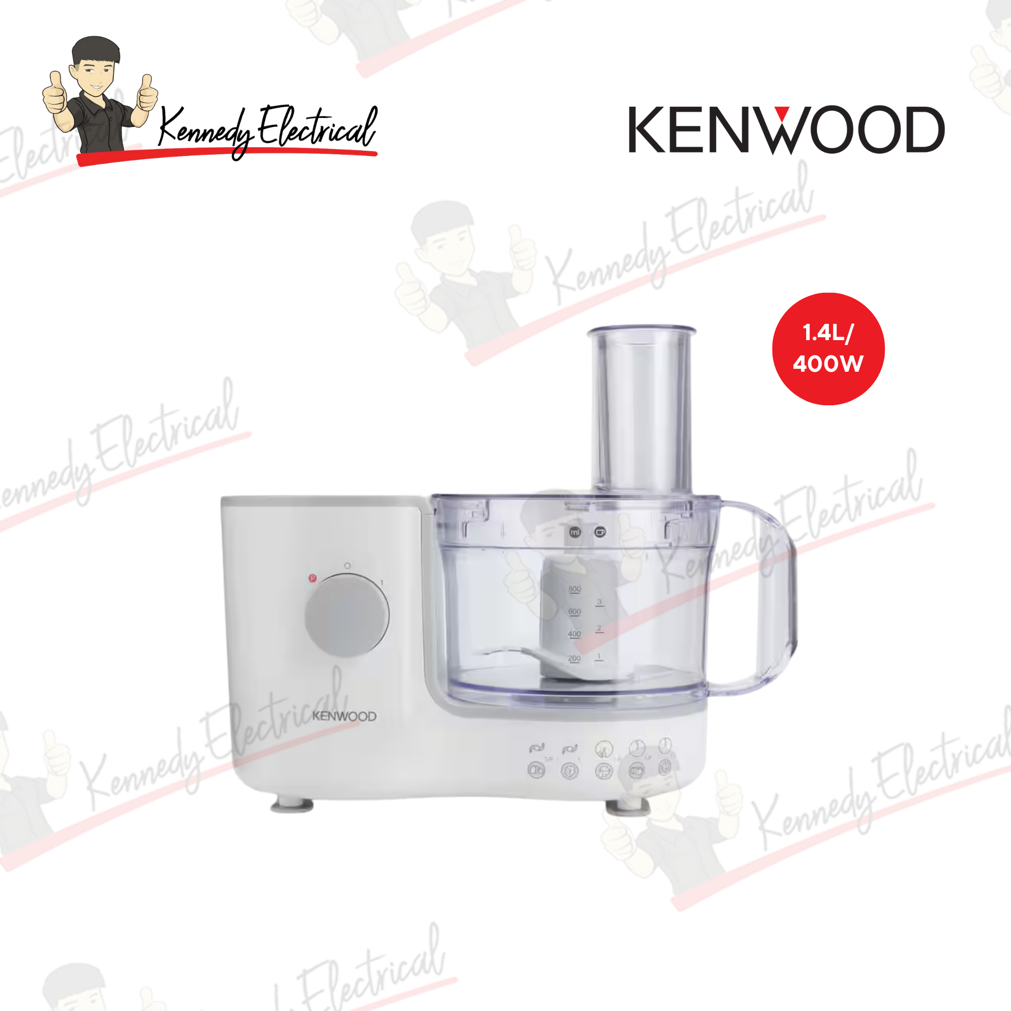Kenwood 1.4L 400W Compact Food Processor (FP120)