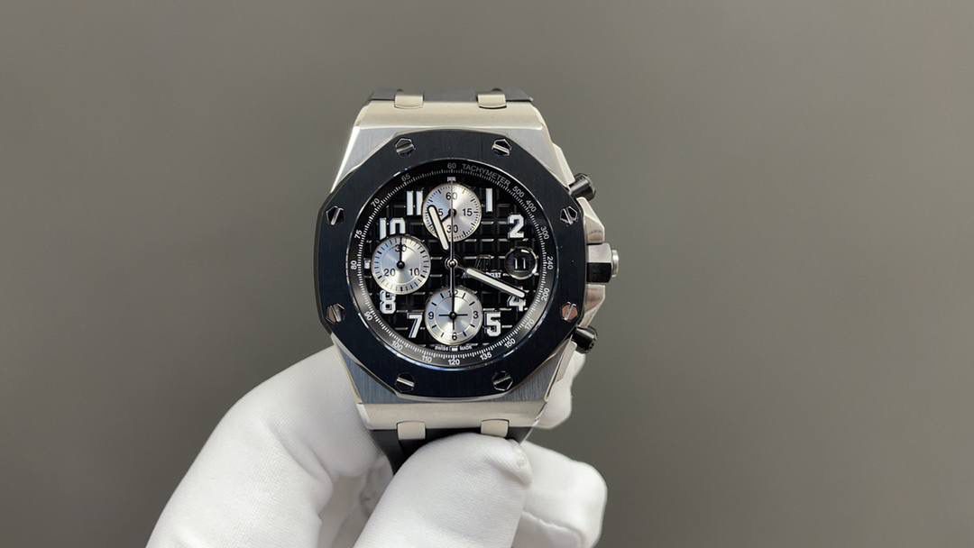 今日推荐🚀爱彼 皇家橡树离岸 26238计时 黑陶黑面 42mm 3126机 顶级品质 💯