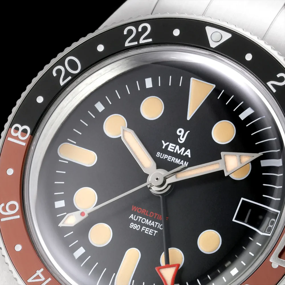 YEMA -  Superman Worldtime GMT Coke - YGMT21B39-CM2S