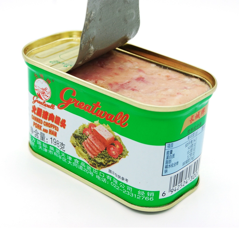 長城牌午餐肉198g 細（一箱36件）
