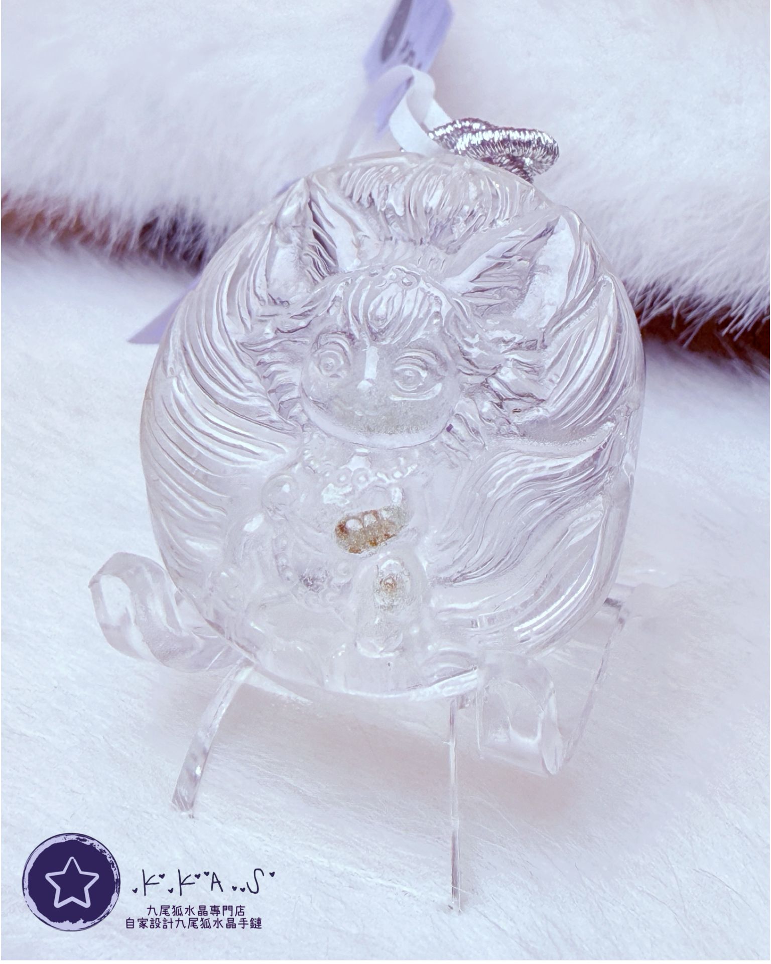 K00148 綠幽靈 狐妹妹 - 吊墜/手牌兩用款