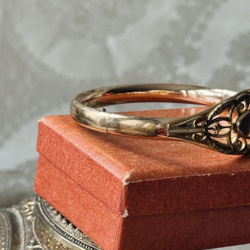 Antique Victorian Gold-Filled Bangle - Imperfect (MT2495)