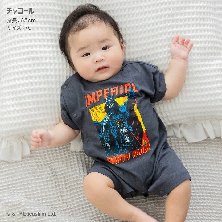 🇯🇵預訂 日本直送🇯🇵兩色Star Wars星球大戰黑武士印花短袖連身服