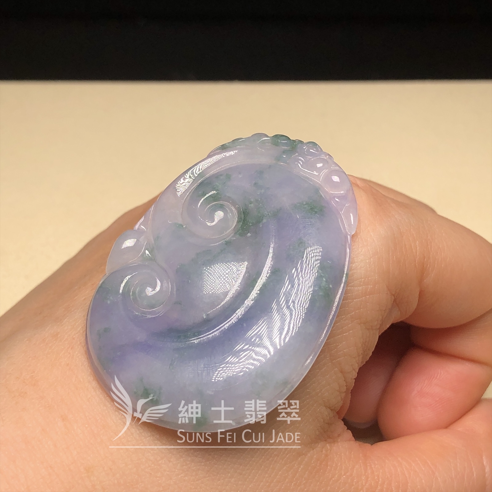 茄紫飄花如意 B08428