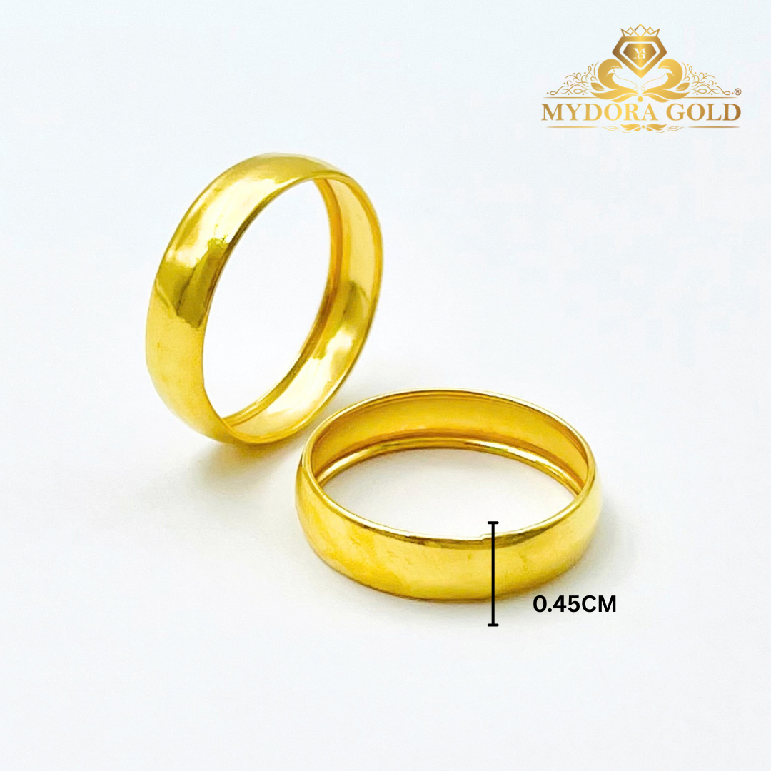 MYDORA Cincin Belah Rotan Licin | Lord of the Ring | EMAS 916/22k
