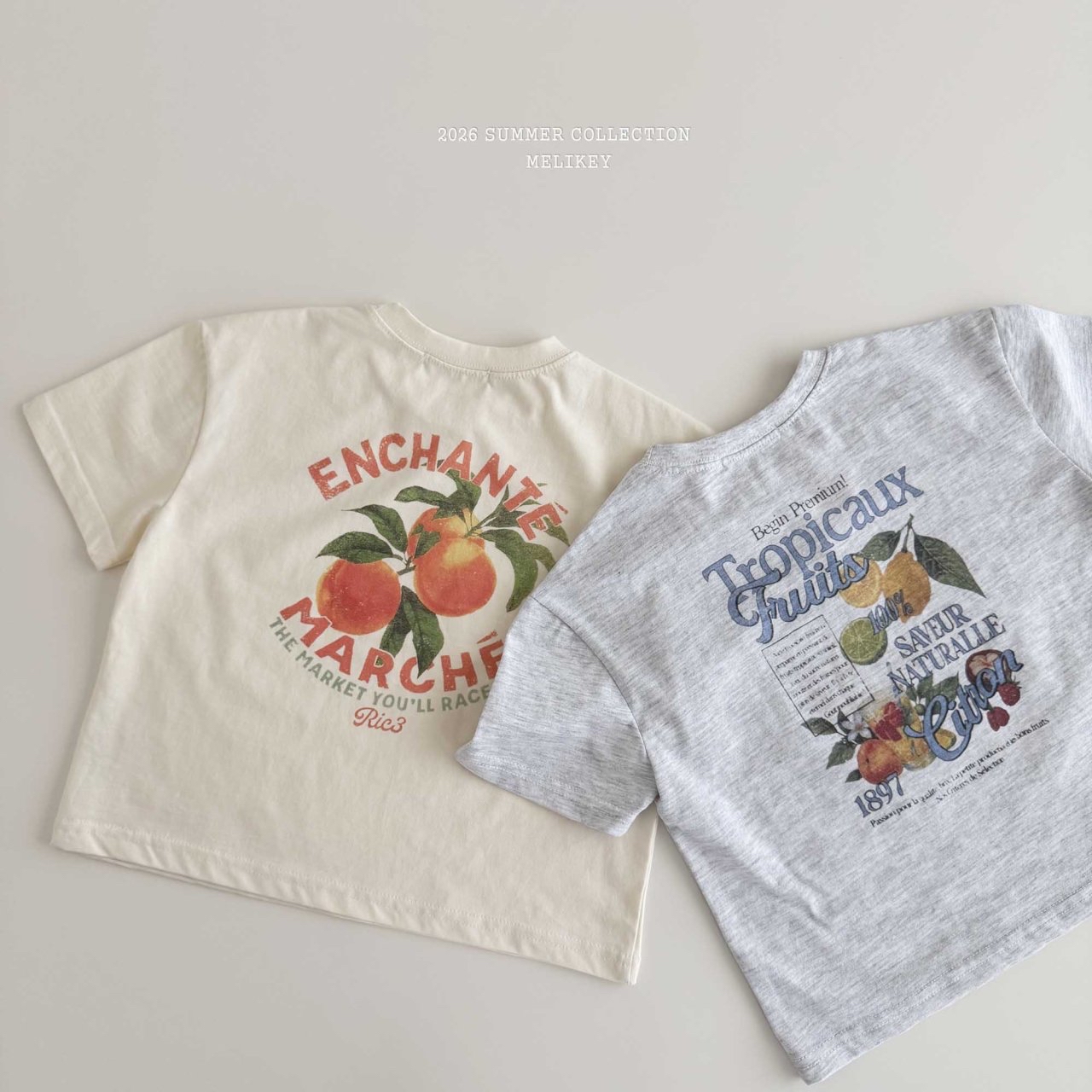 Melkey | Peach T (grey L105-115)