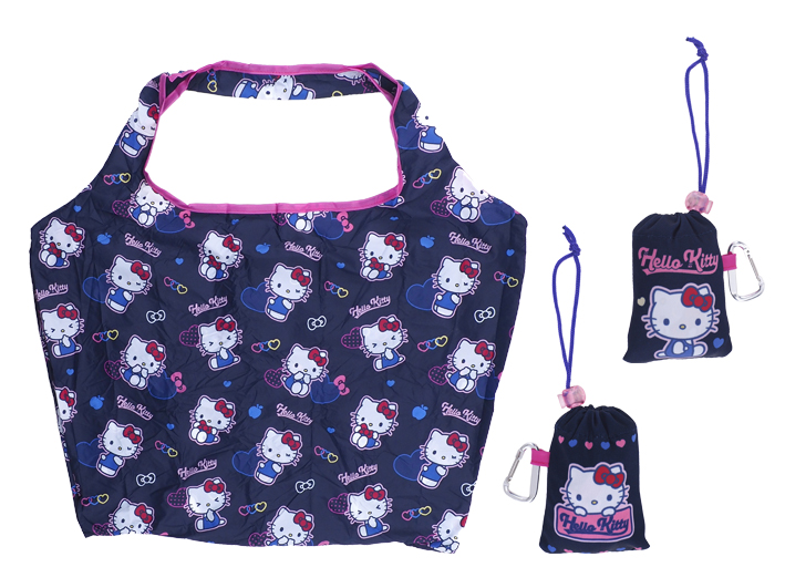 Hello Kitty Foldable Shopping Bag 便攜可摺式購物袋 (連爬山扣)