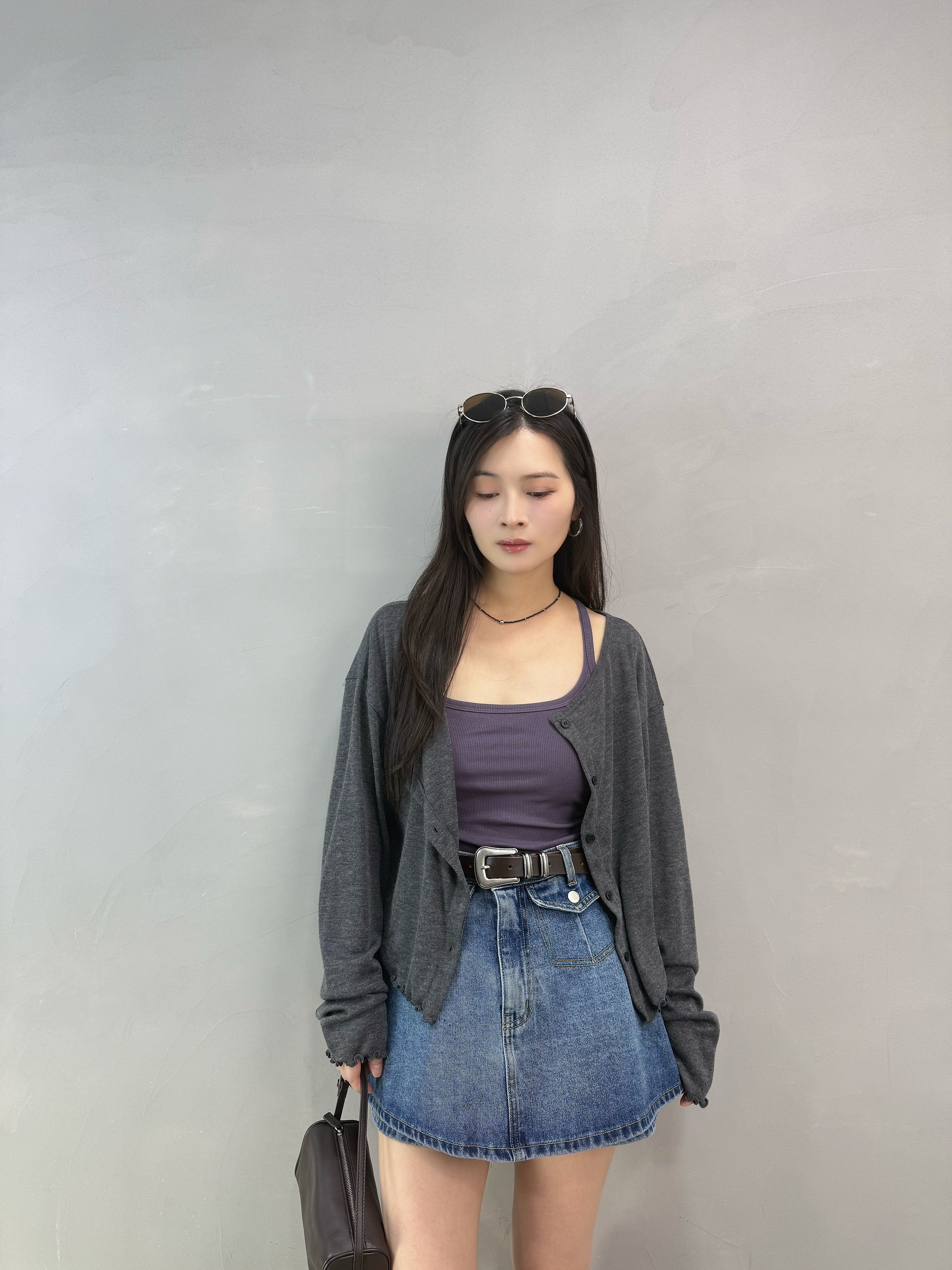 F04 高腰牛仔裙褲