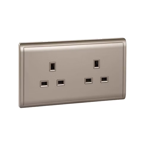 施耐德 Pieno 沉醉金 13A孖蘇 插座