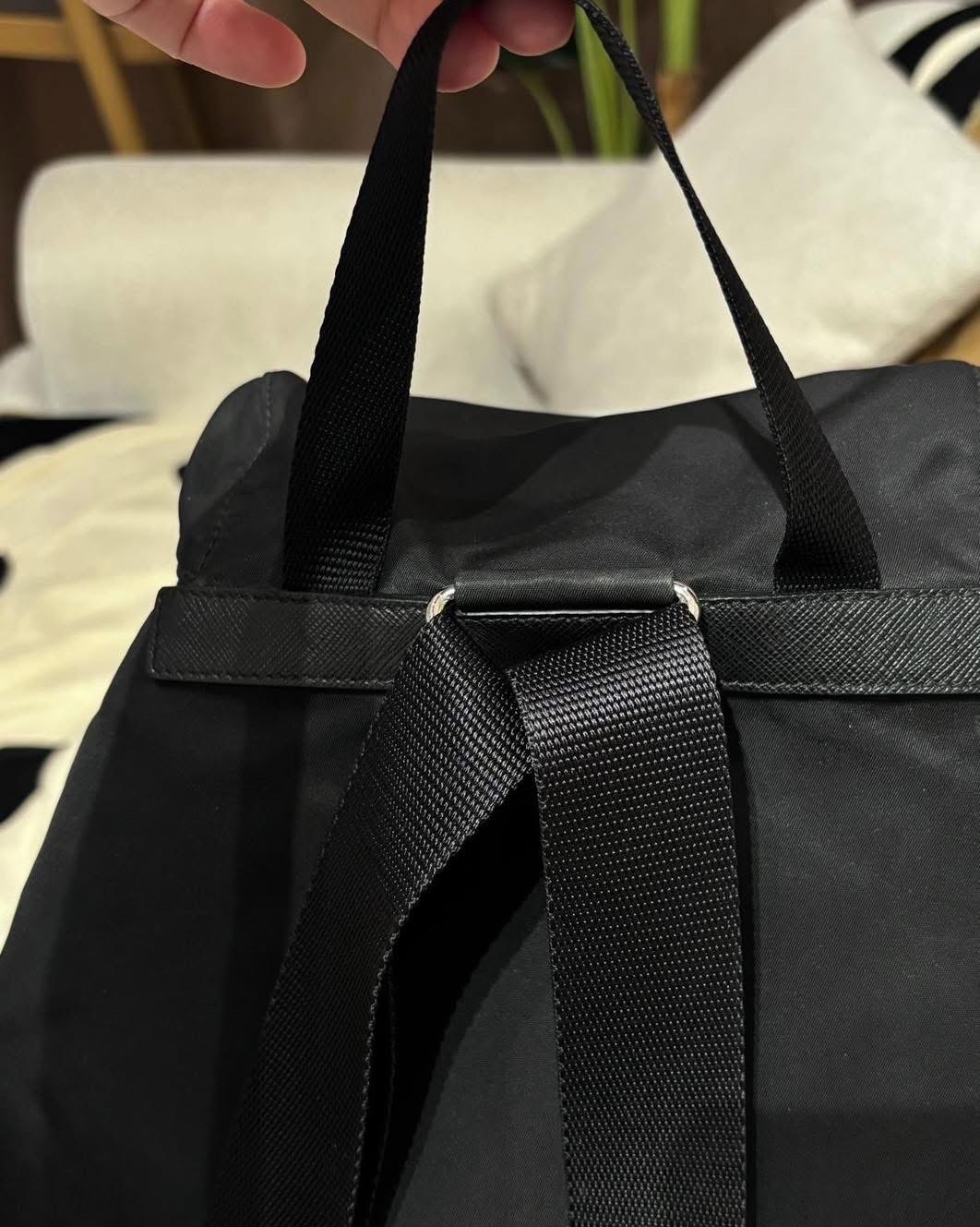 Prada Nylon Backpack  100%Authentic, 98%New ✅dust bag
