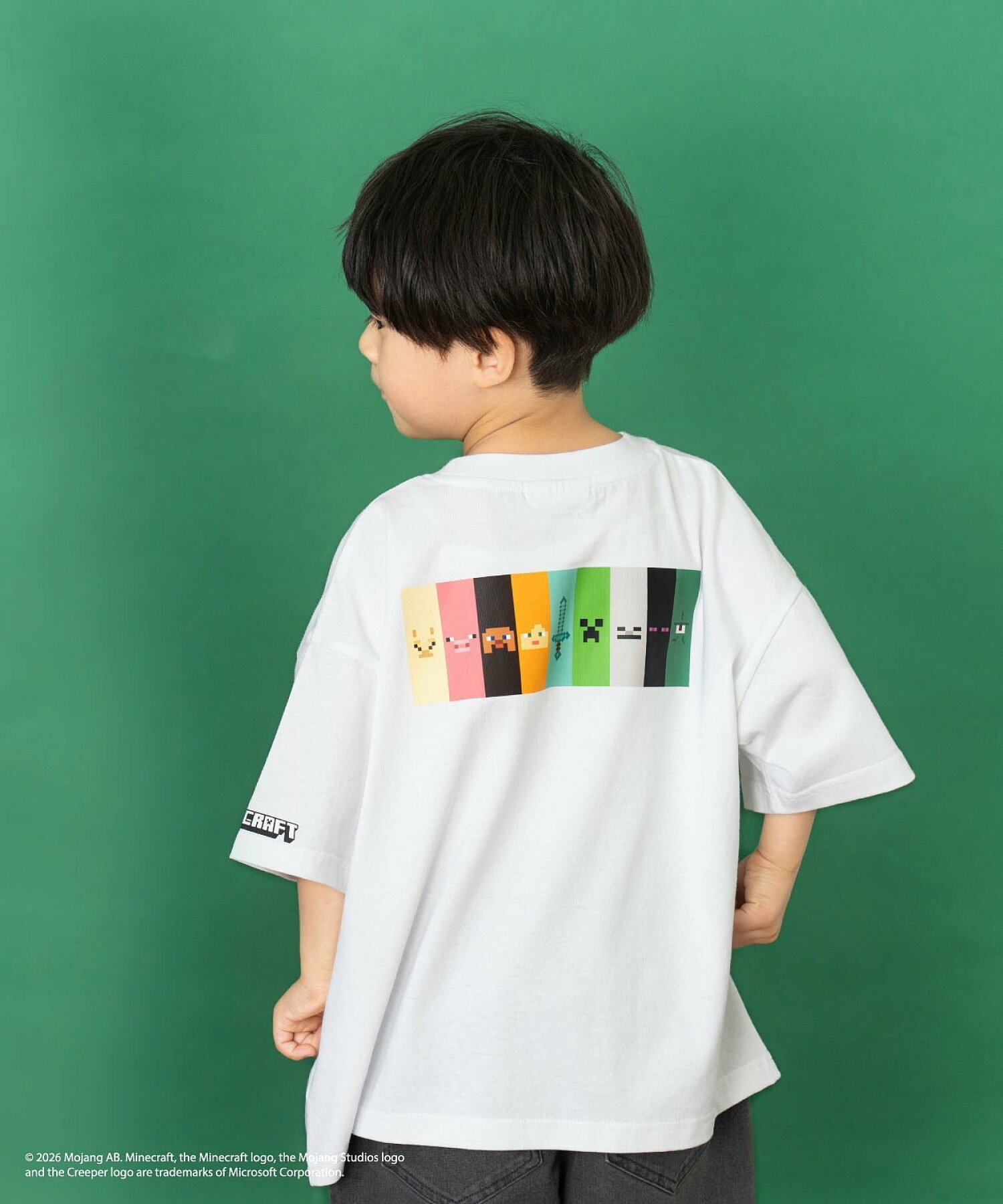 🆕【⭐訂購⭐】🌀🇯🇵 日本直送🌀#Minecraft 方形圖標臉 前後印花 短袖Tee [3款選] 🌀 [ELGA-0015][260804]