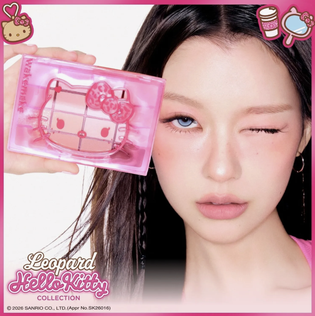 韓國 WAKEMAKE x Sanrio Hello Kitty 柔霧百搭眼影盤｜Soft Blurring Eye Palette