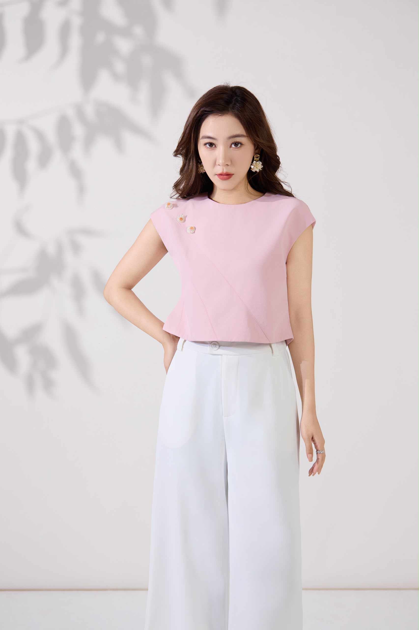 10141354 Elara Floral Embellished Blouse
