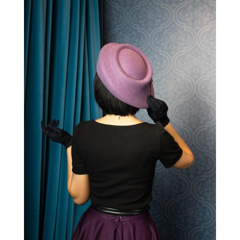 Curated Item: 1940s-Inspired Classic Wool Saucer Hat - Available in Different Colour (LE001)