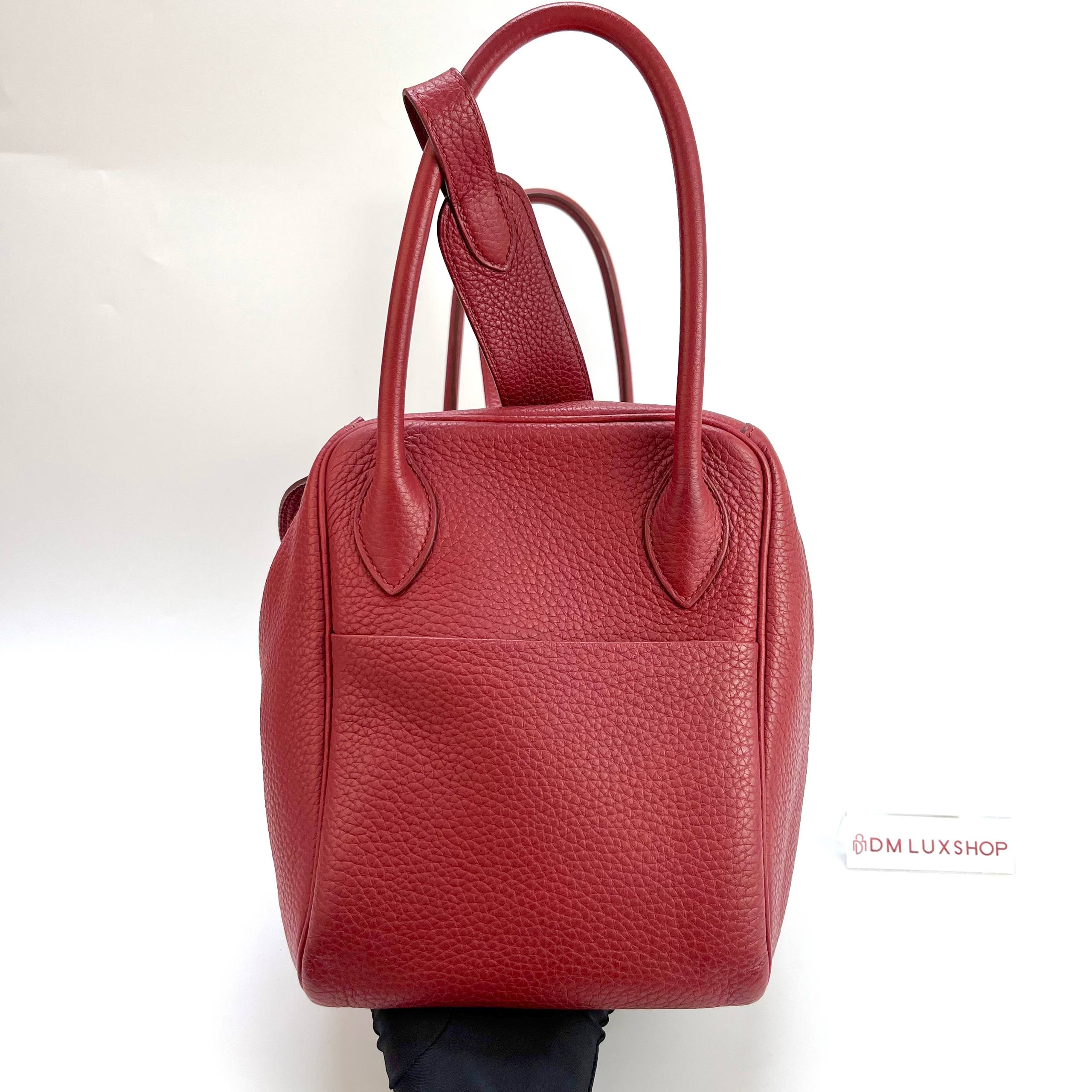 Hermes Lindy 34 Rouge Grenat PHW (Stamp Square R, Y 2014)