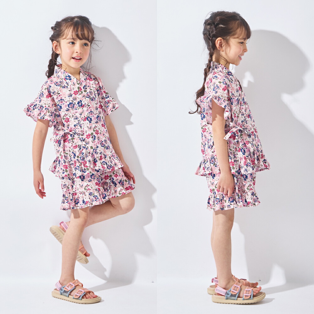 🆕【⭐訂購⭐】🌀 🇯🇵 日本直送 荷葉邊 喇叭袖 碎花 甚平套裝［5款選］ 🌀 [ELDA-0192][260521]