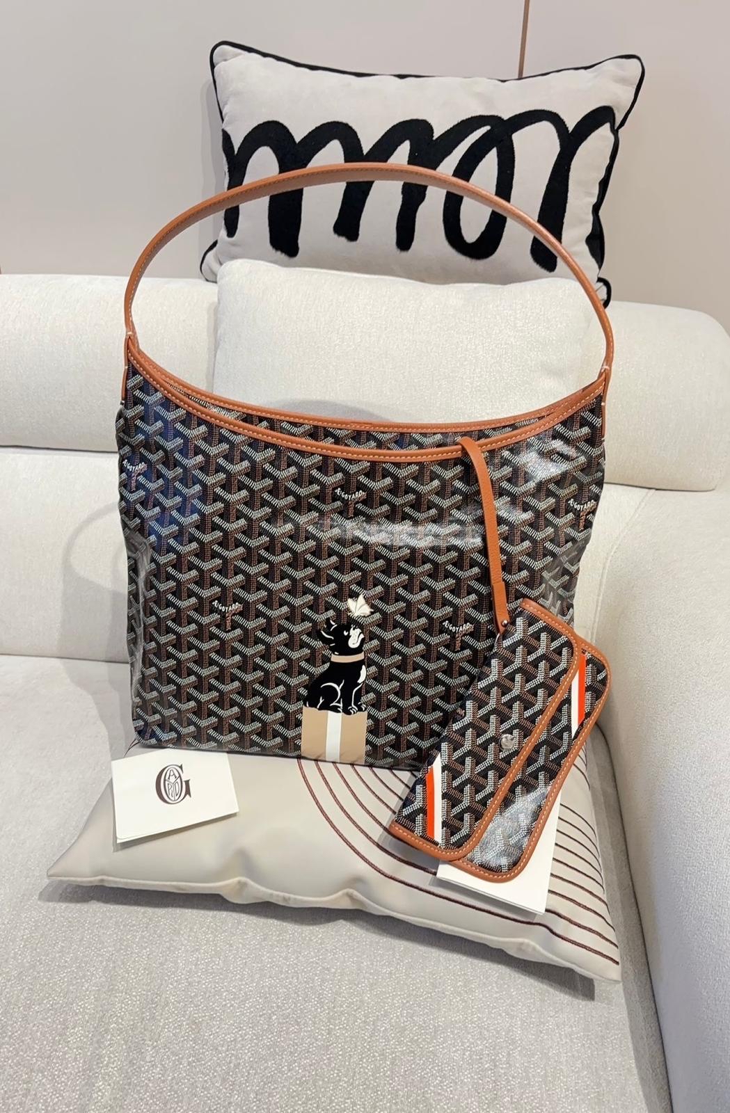 Goyard boheme Hobo Tan 100%Authentic, 98%New✅收據✅Dust bag