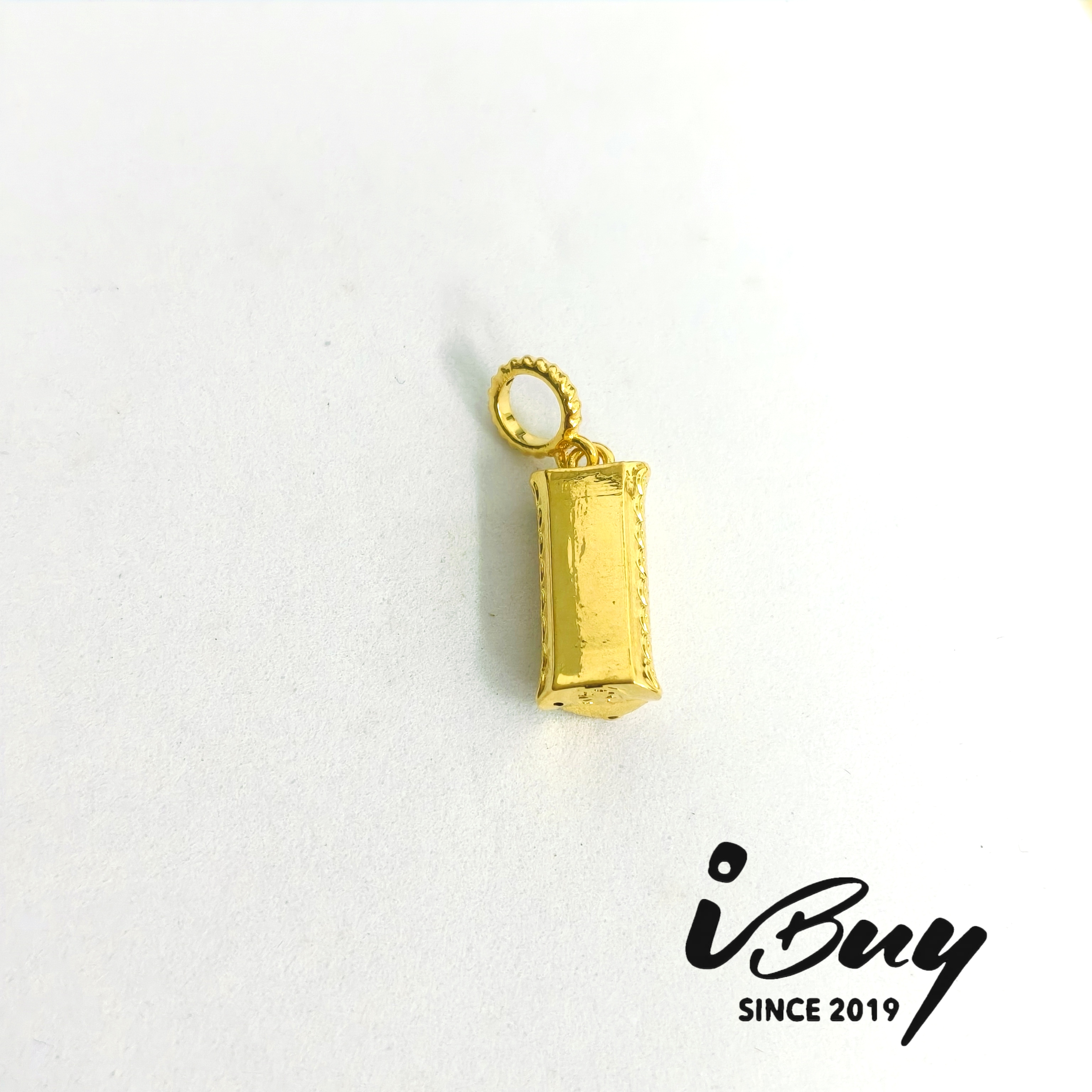 916 HARD GOLD POSPERITY AND PROMOTION AMULET CHARM 916 硬金 升官发财串咀