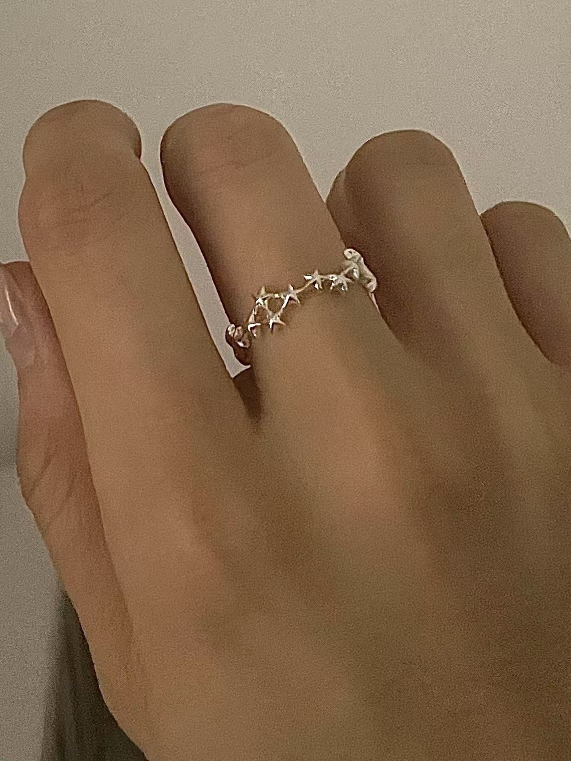 【 💍 | 韓國製！不規則星星設計戒指✨🤍 】Starlight Ring(兩色入)