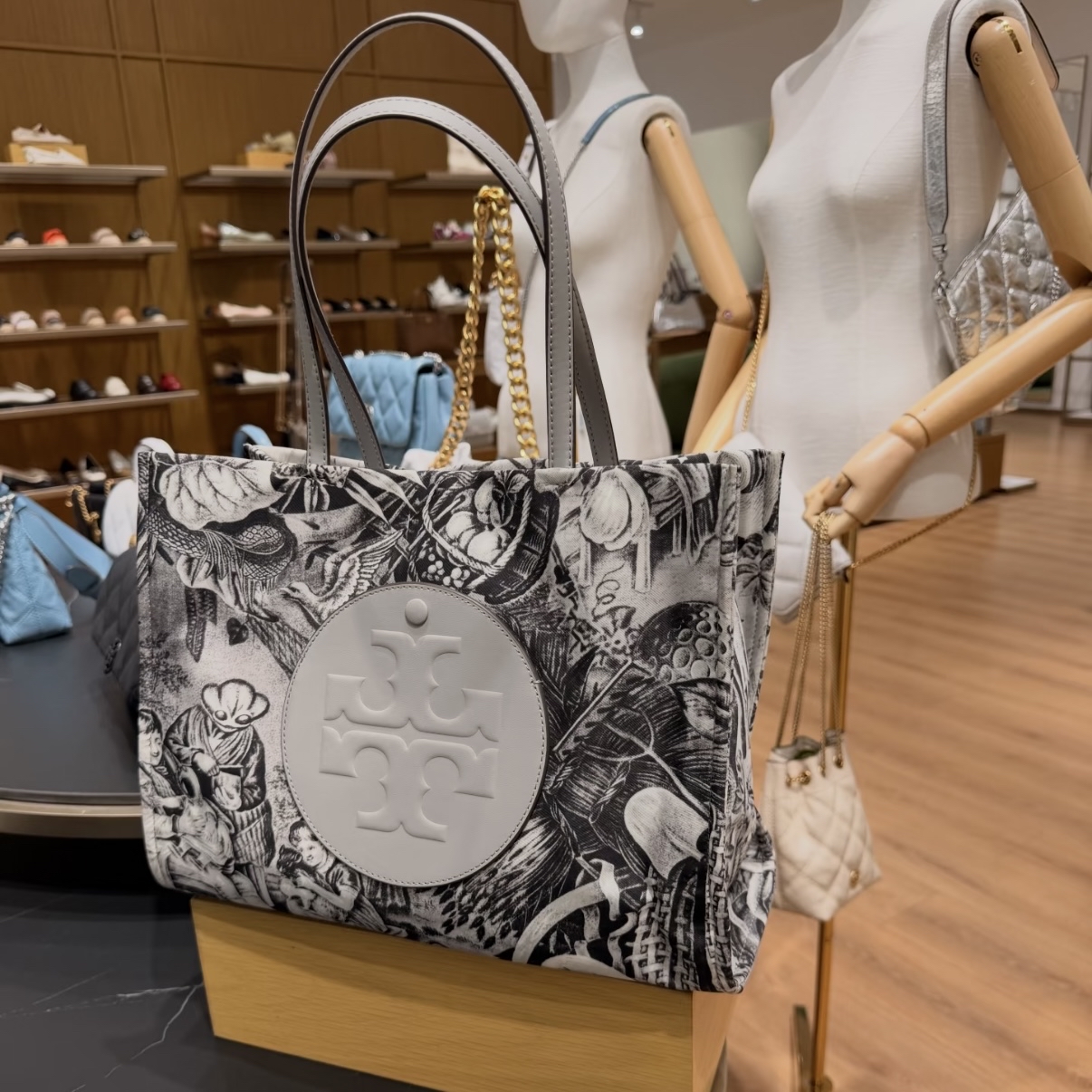 Tory Burch Ella藝術印花Tote bag