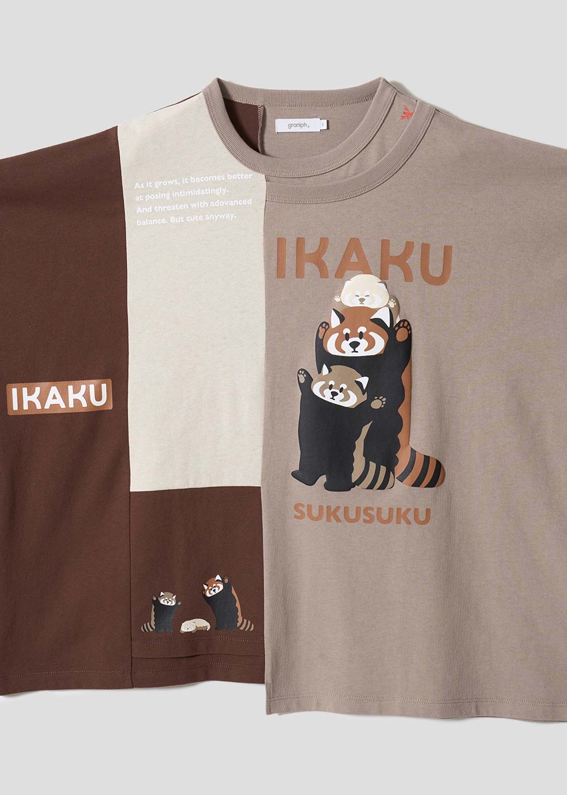 📦訂購 日本限定 graniph IKAKU Red Panda 小熊貓 T-SHIRT T恤