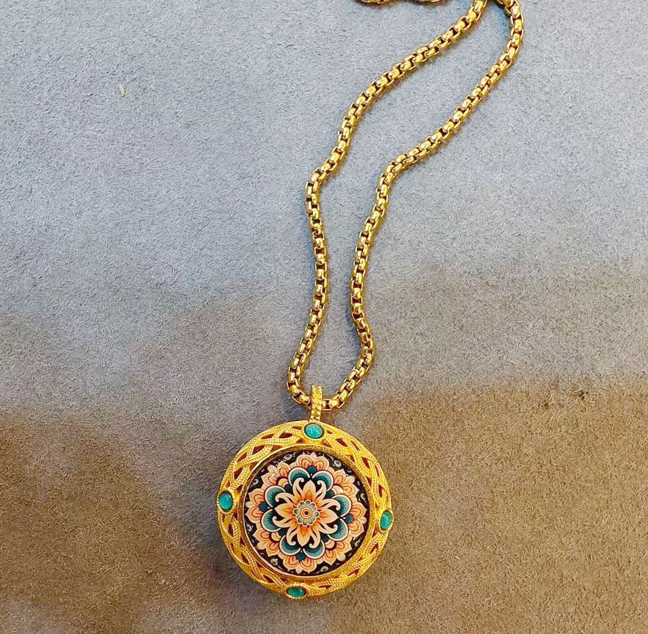 西藏扎基寺綠度母頸鏈（已開光）