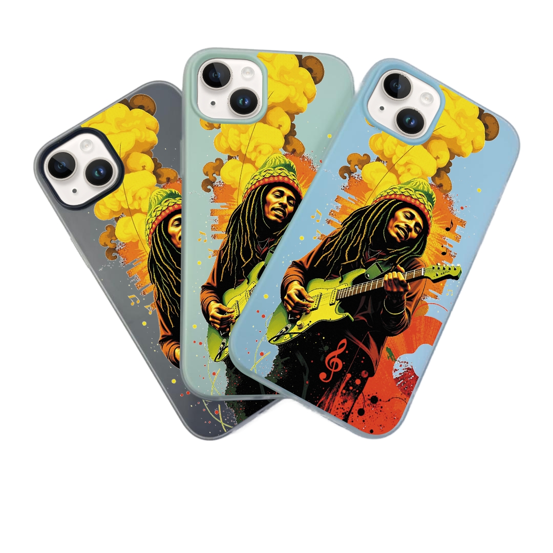 JELLY CASE PHONE FOR IPHONE - DESIGN BOBMARLEY