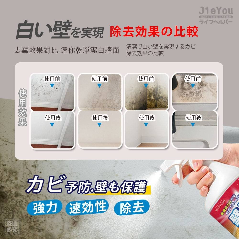 日本JieYou-牆體深層除霉噴劑500ml