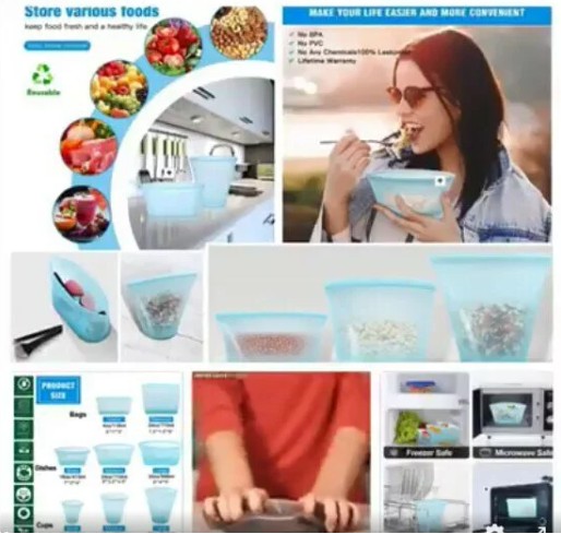 現貨-矽膠保鮮袋(一套8個)