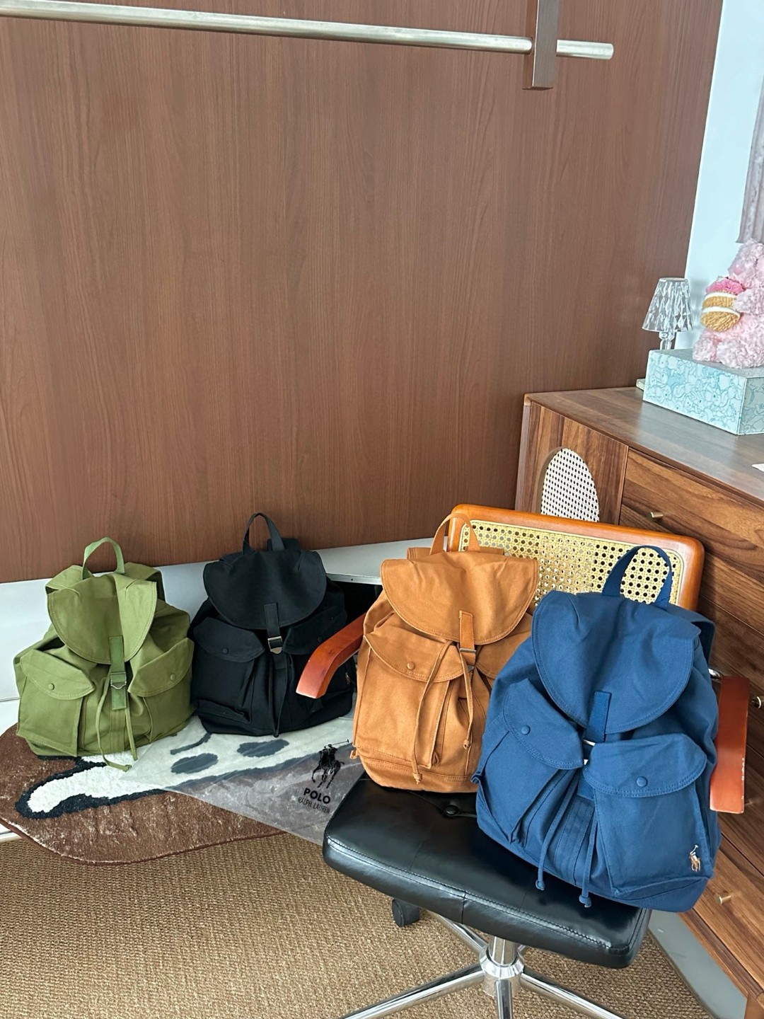0805 RL Polo FLAP-TOP CANVAS BACKPACK 翻蓋帆布背囊 9月中 