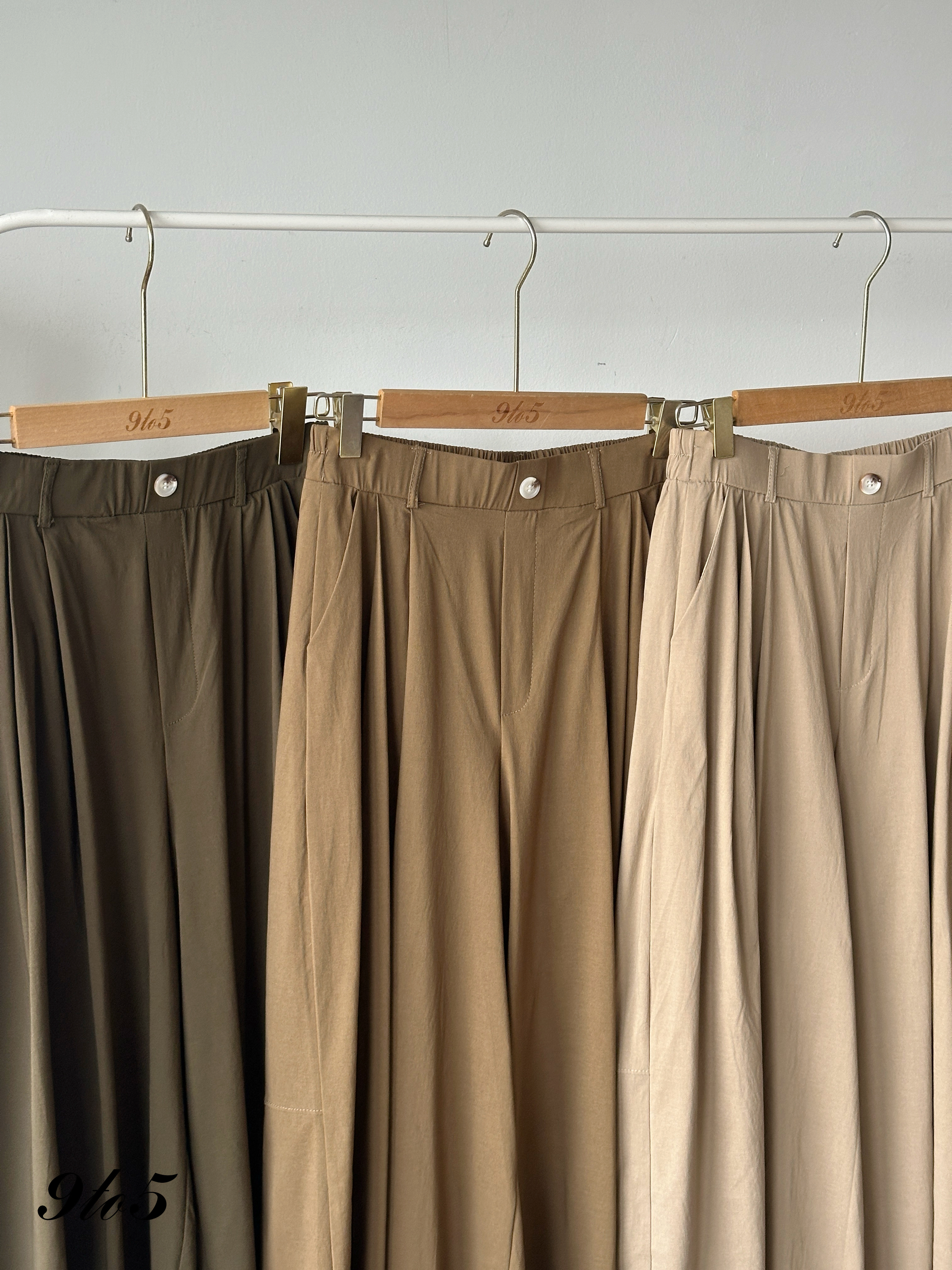 S1902 Wide Leg Long Pants - 6 Colors 