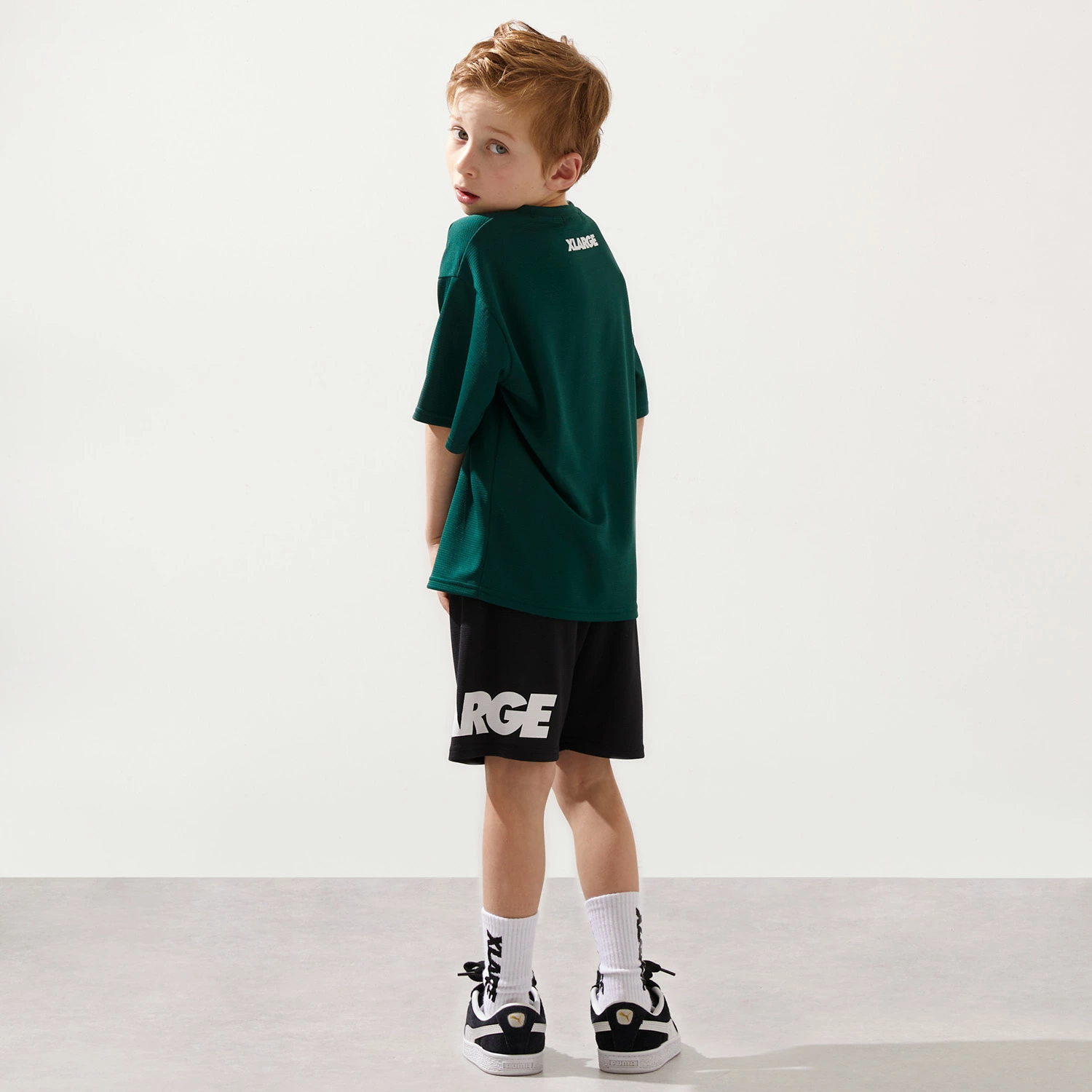 🆕【⭐訂購⭐】 🇯🇵日本直送🌀#XLARGE KIDS 吸濕排汗速乾 防UV 側邊Logo 短褲［3款選］🌀[ELEA-0055][260606]