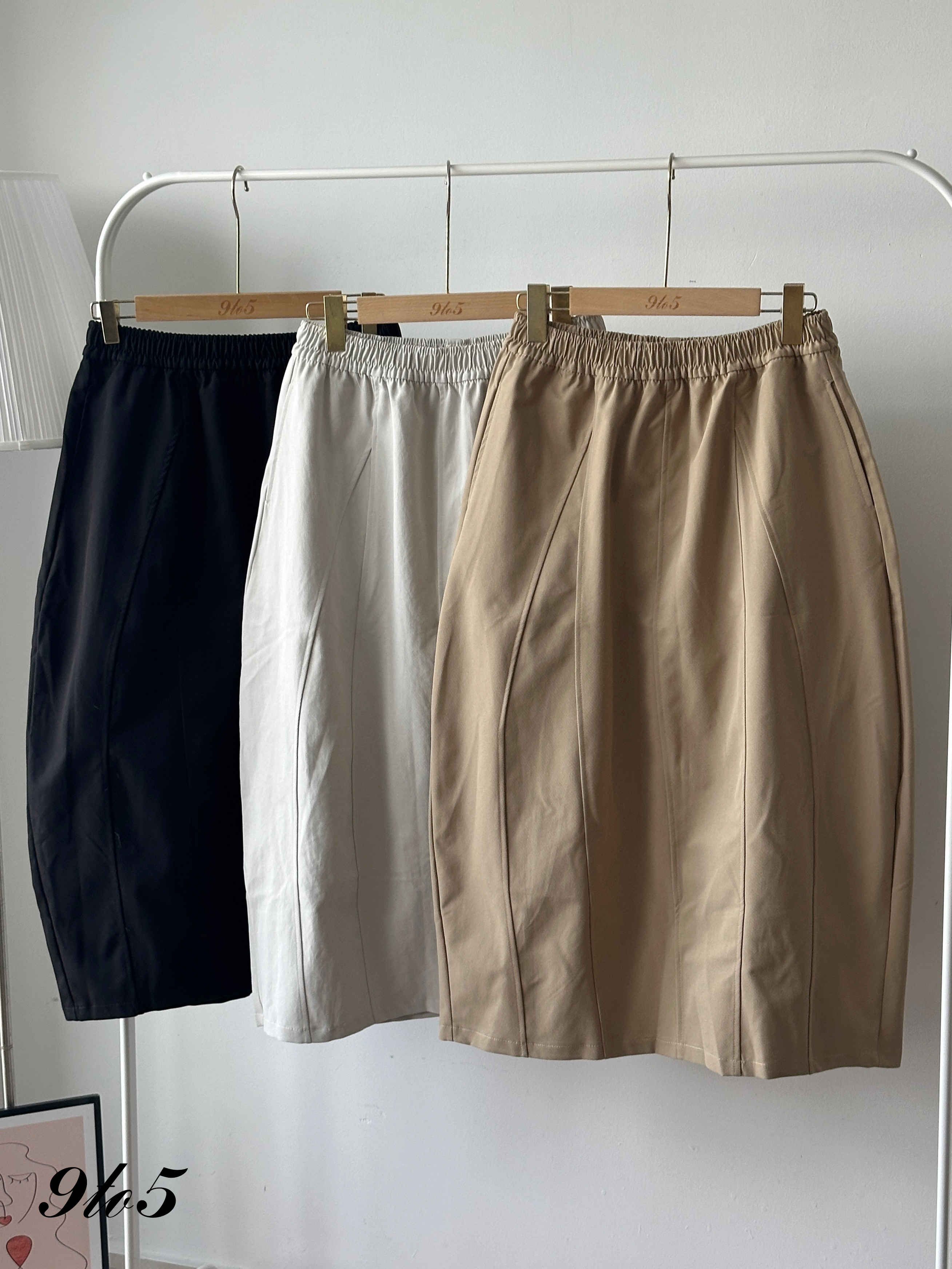 S1931 Long Tulip Skirt - 3 Colors 