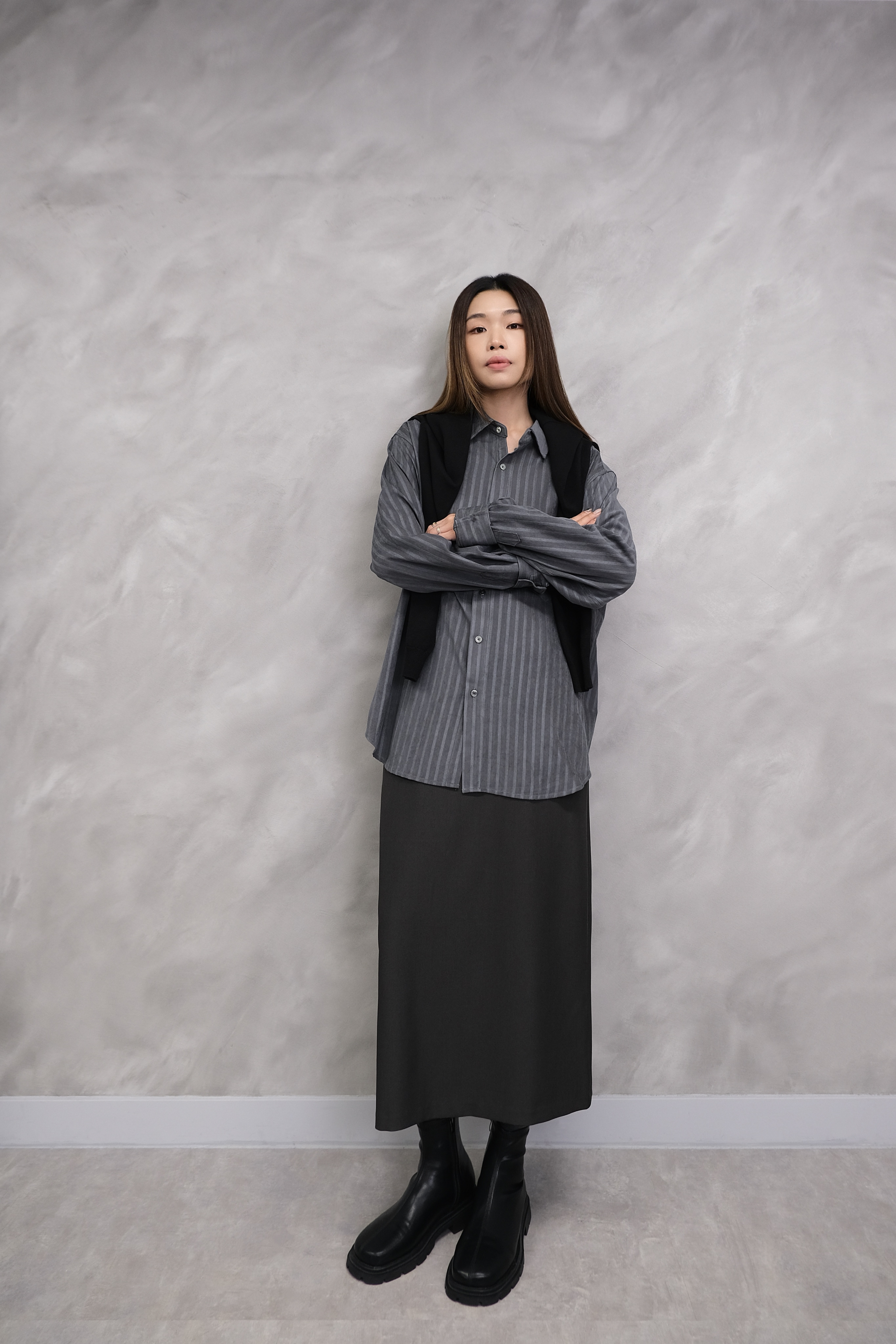 (Unisex) Grafton Textured Stripe Shirt #sh21